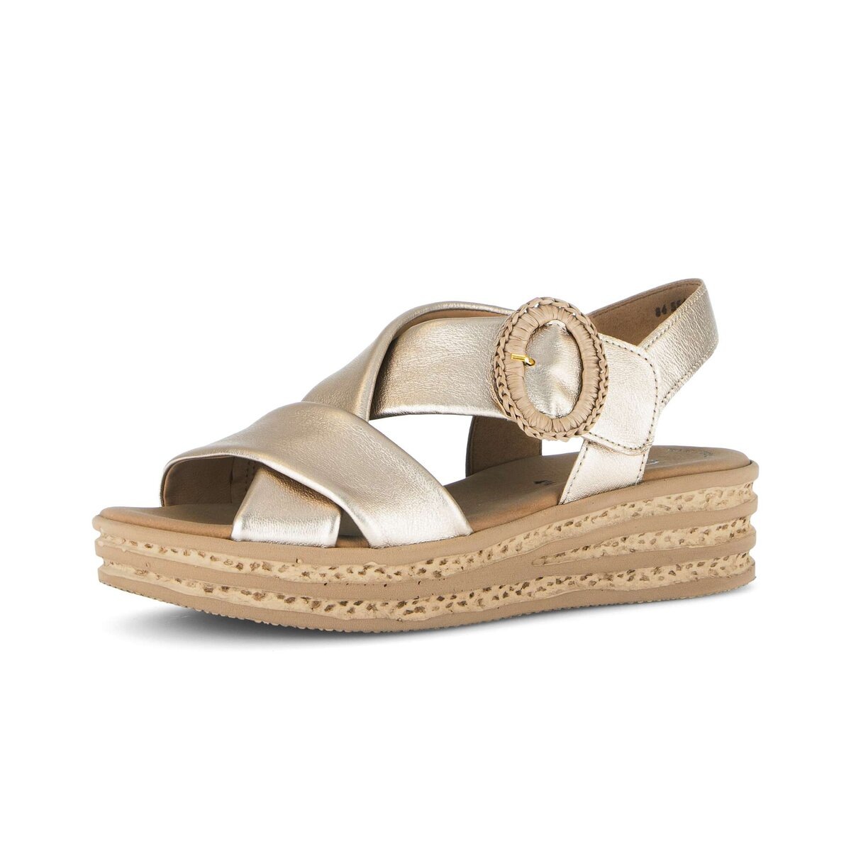 Gabor Plateau Sandale women's platform sandals gold size 44