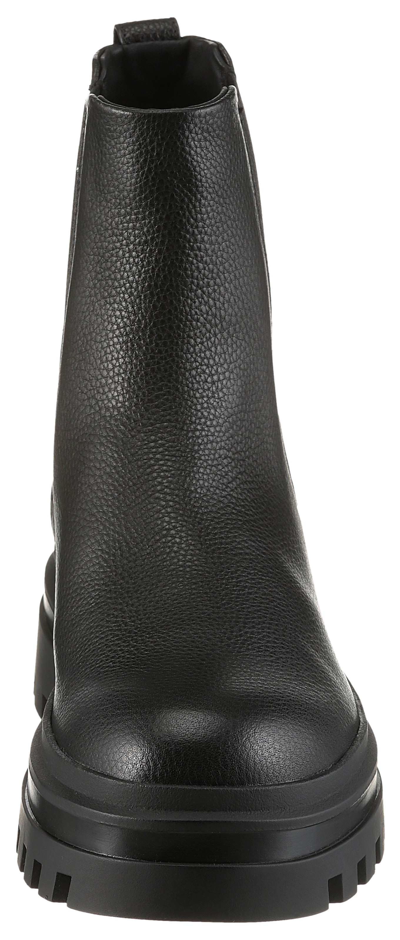 Calvin Klein Jeans Chelseaboots »LUGGED CHELSEA BOOT HIGH LTH«, Stiefelette, Klassik-Boots, Stretcheinsätze, mit Anziehlasche