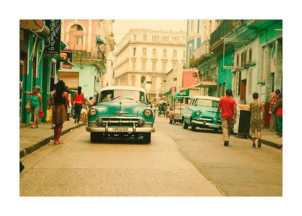 Komar Bild »Cuba Rush«, Städte, (1 St.), Wandbild zur Dekoration - ohne Rahmen