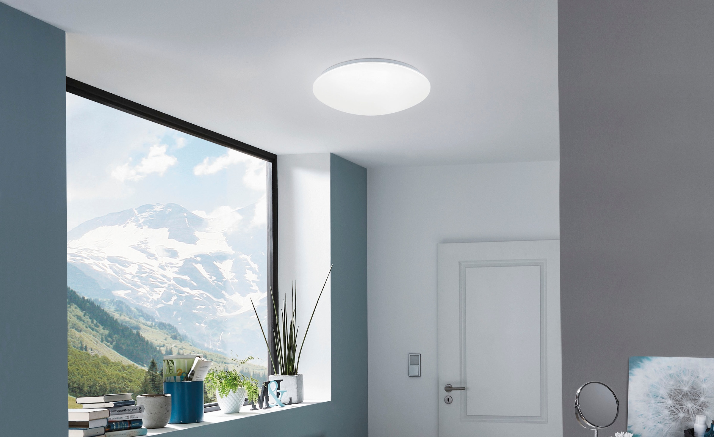EGLO LED Deckenleuchte »GIRON-C«, 1 flammig-flammig, Smart Home Deckenlampe Ø30cm, dimmbar, Weißtöne und Farben einstellbar