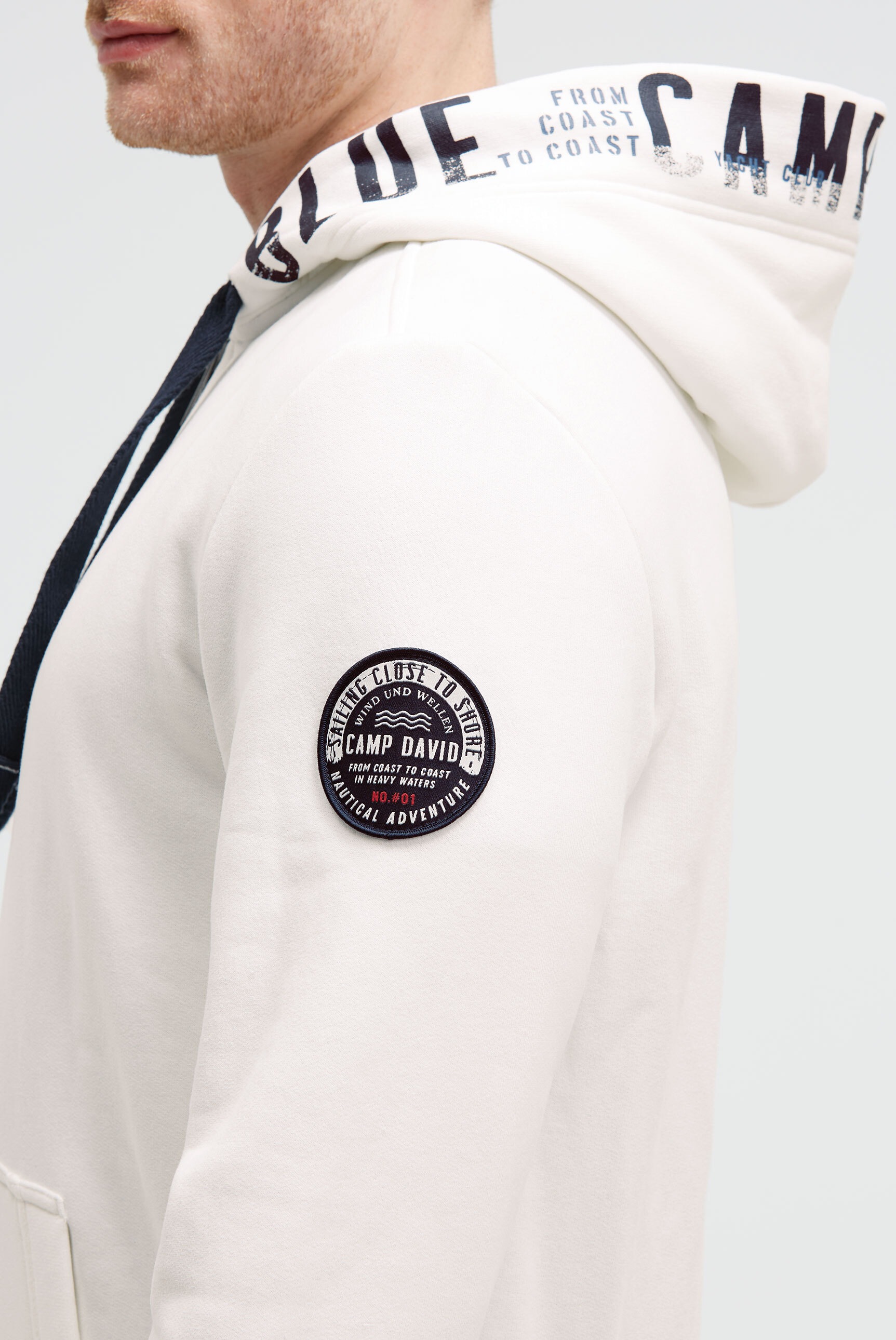 CAMP DAVID Kapuzensweatjacke , mit Baumwolle

