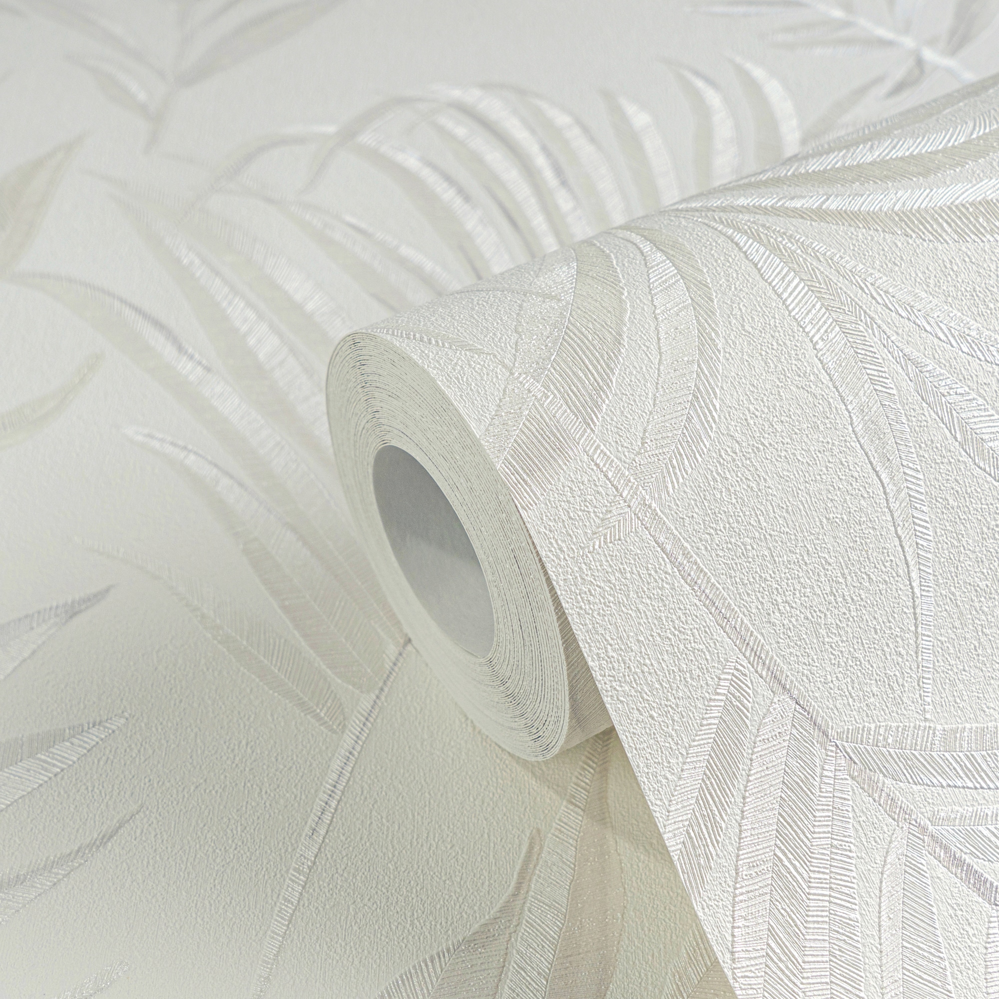 CosmoLiving by Cosmopolitan Vliestapete »Midnight Botanica-Mystery Tapete« matt strukturiert Tropisches Blätterdesign in moderner Eleganz