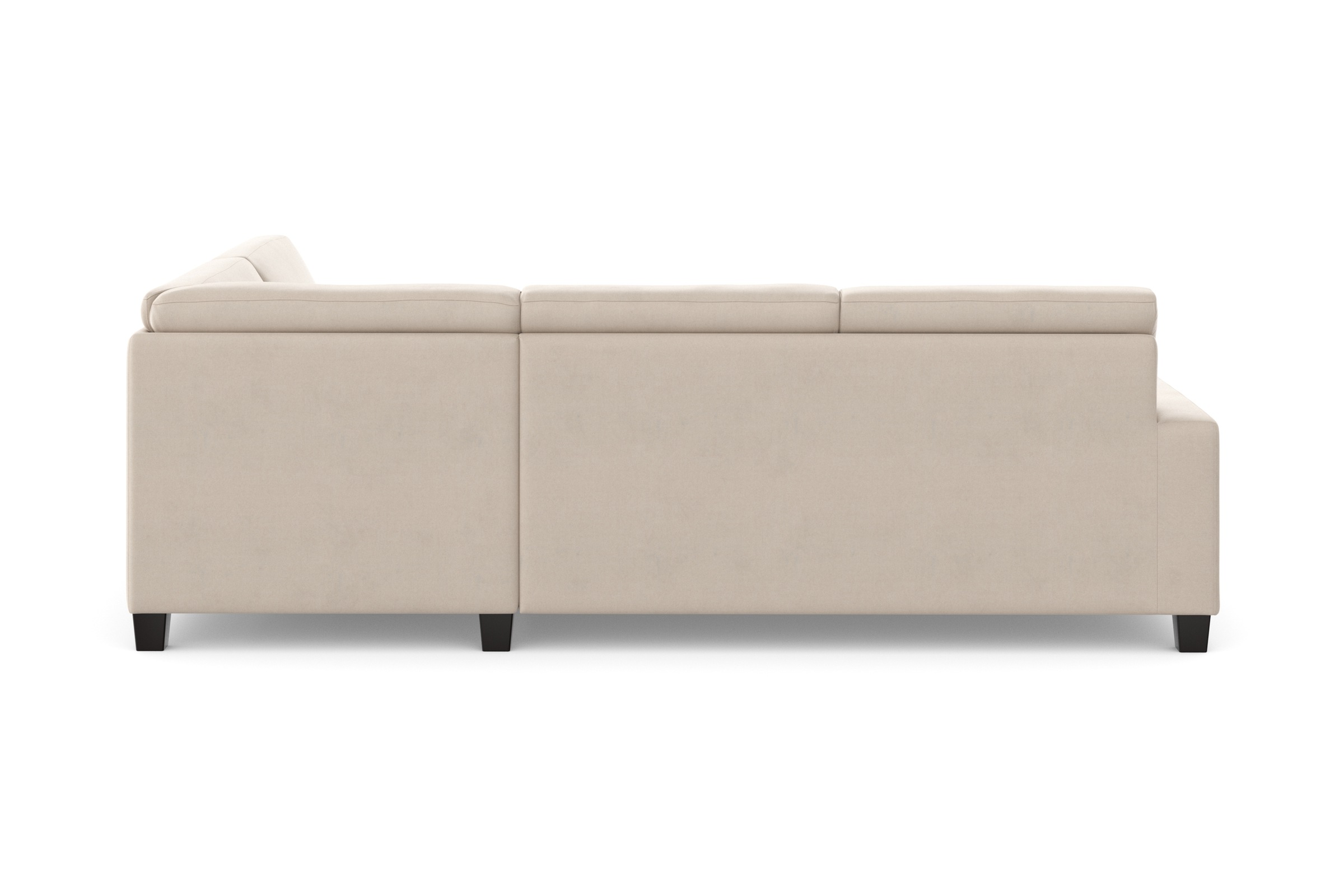 DOMO collection Ecksofa »Florentina zeitlos und elegant, Sitznähte als Designelement, L-Form«, wahlweise mit Bettfunktion, mit Kontrastnaht, Komfortsitzhöhe 47cm