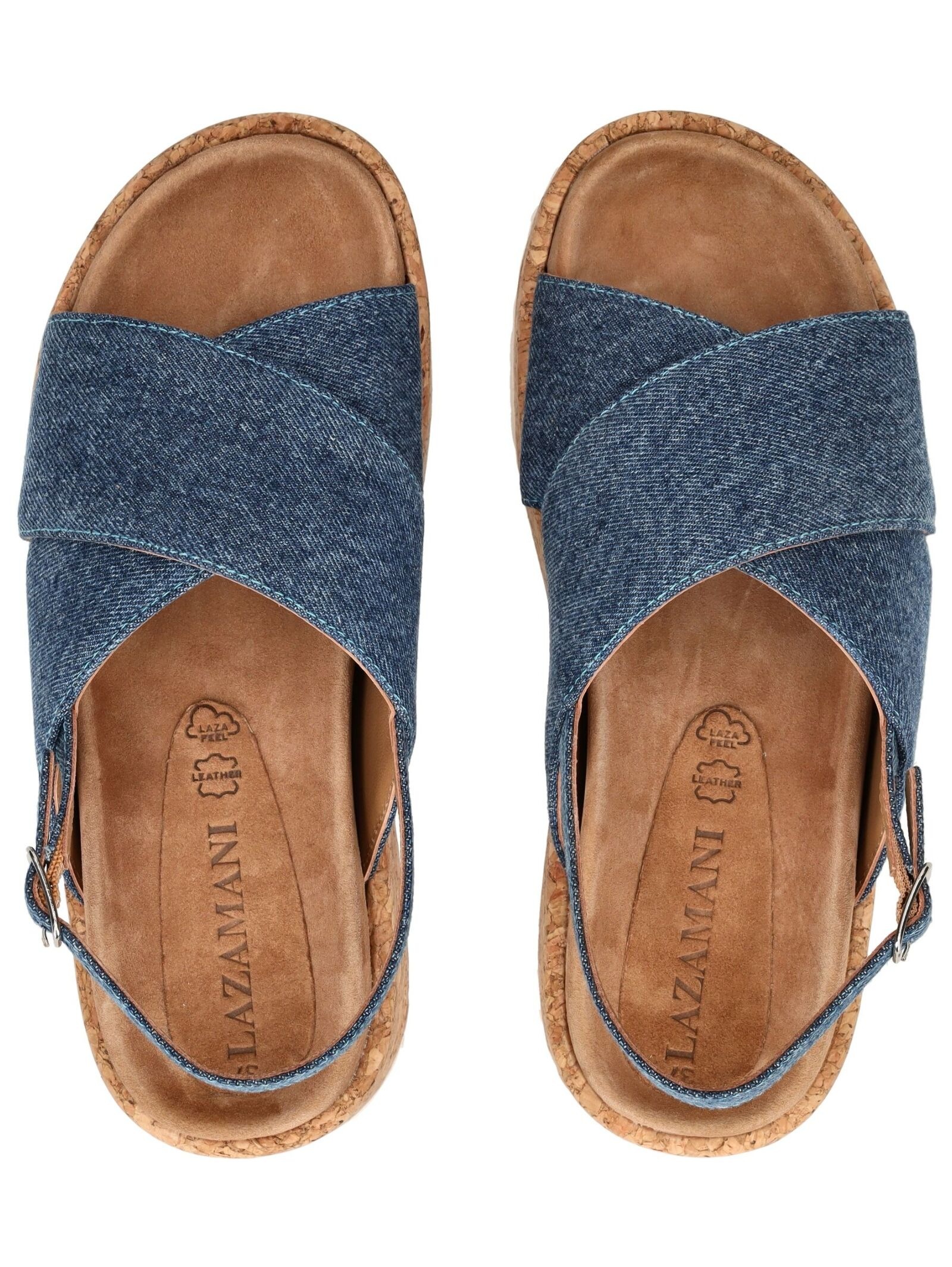 Lazamani Plateausandaletten »Lazamani Sandalen Leder«