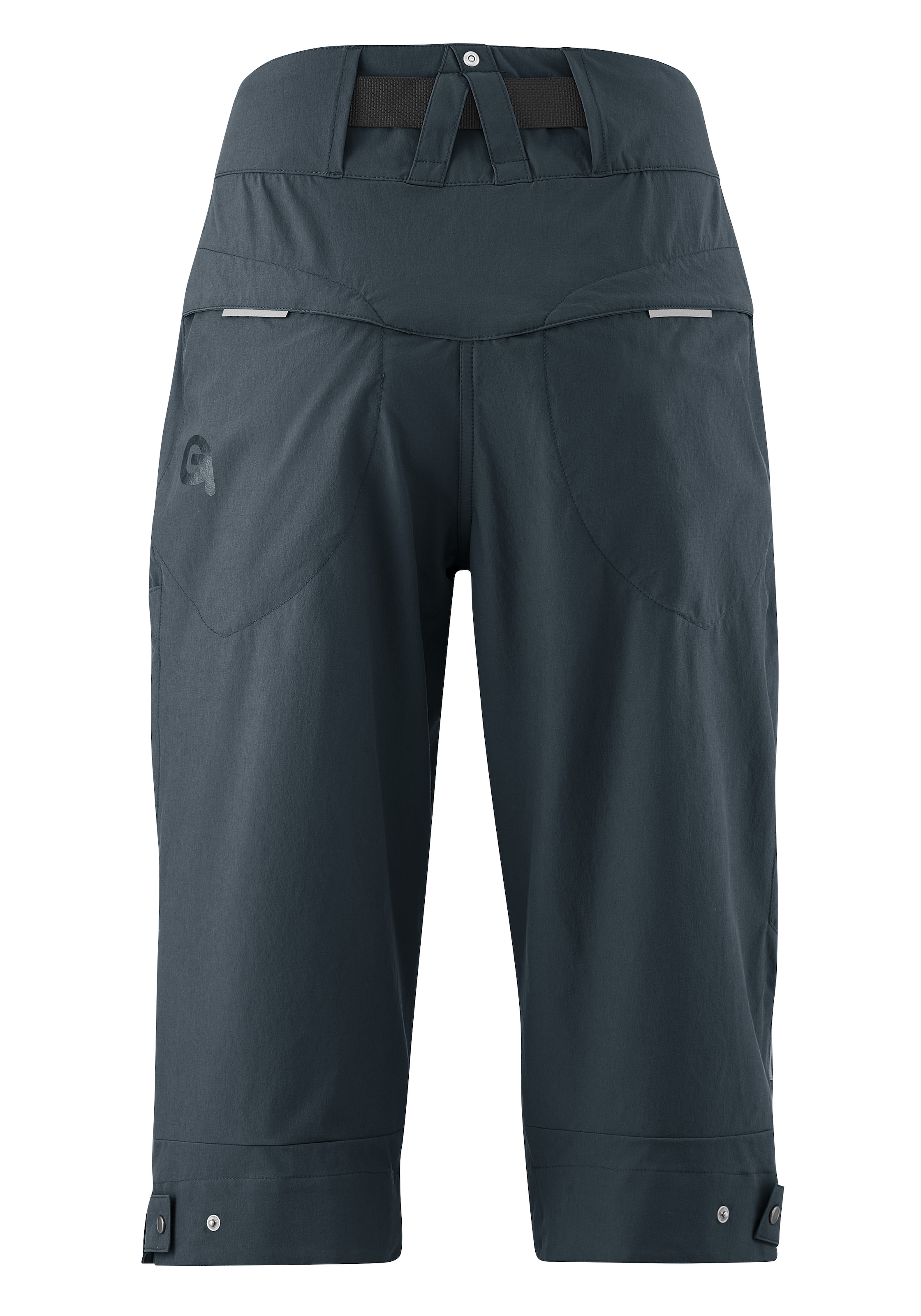 Gonso Fahrradhose »Ruth 3/4«, Damen 3/4 Radhose, Innenhose mit Sitzpolster, Bund inkl. Gürtel