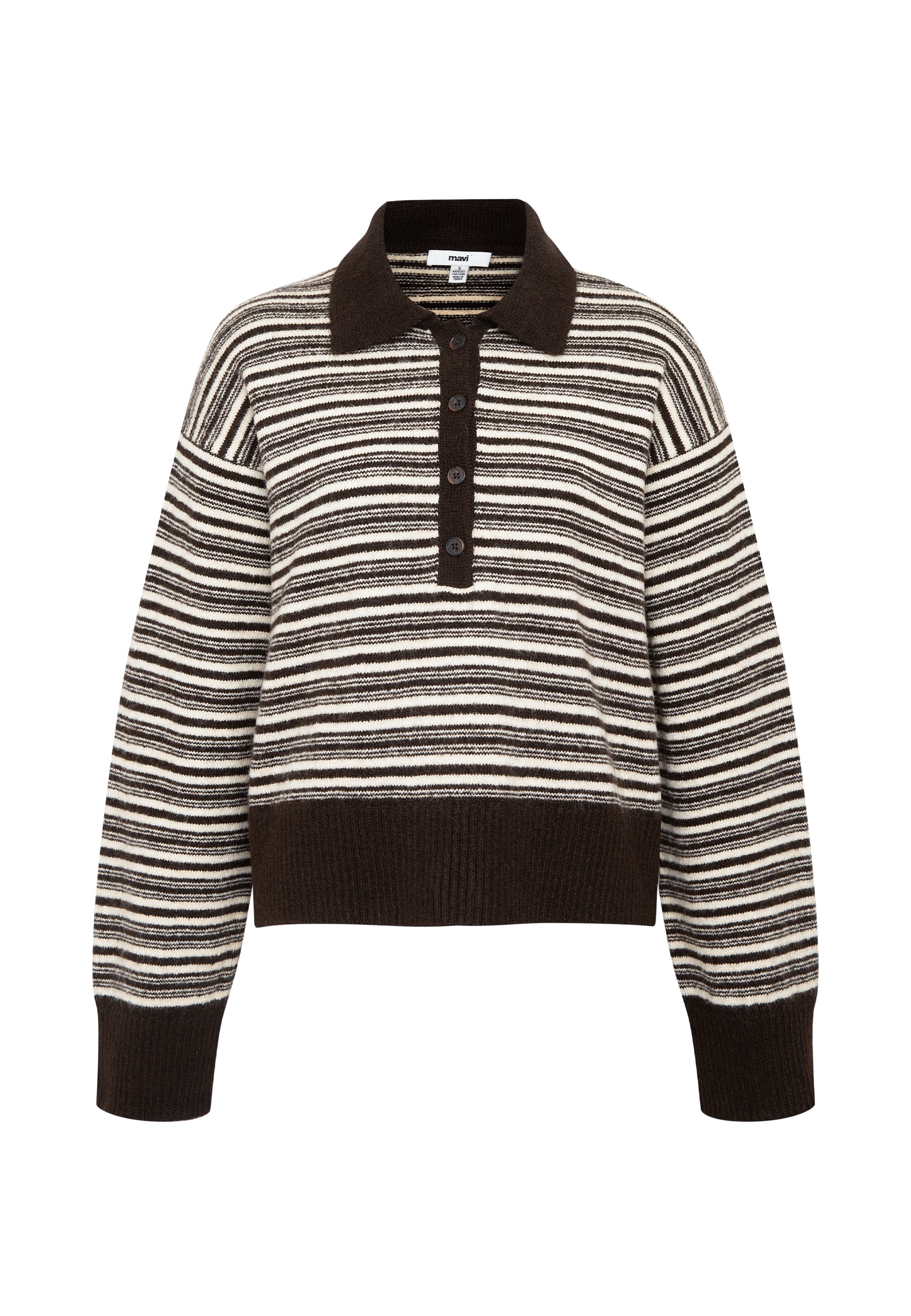 Mavi Polokragenpullover »POLO NECK TRICOT« Pullover Gestreift