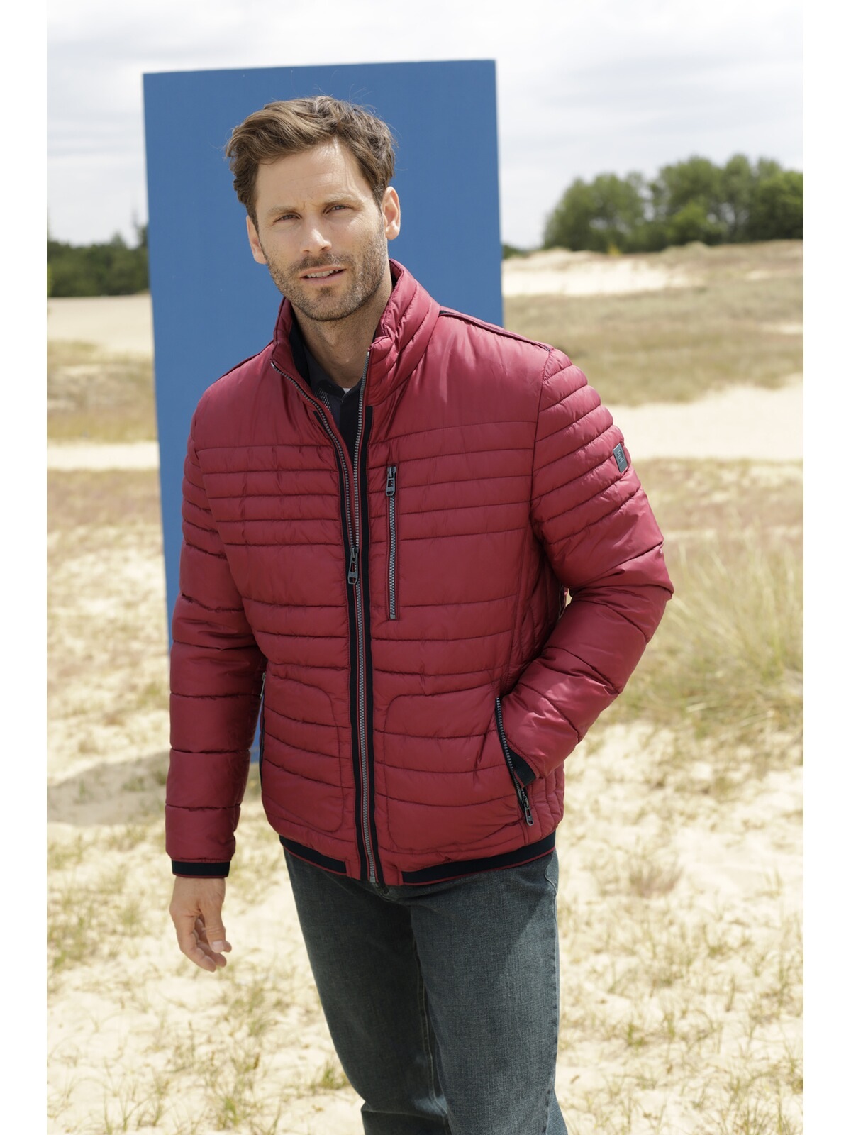 Blouson BABISTA "Blouson LUTOTE", Herren, Gr. 54, rot, Obermaterial: 100% Polyester COOLMAX PES(Coolmax)., Jacken Blouson 2