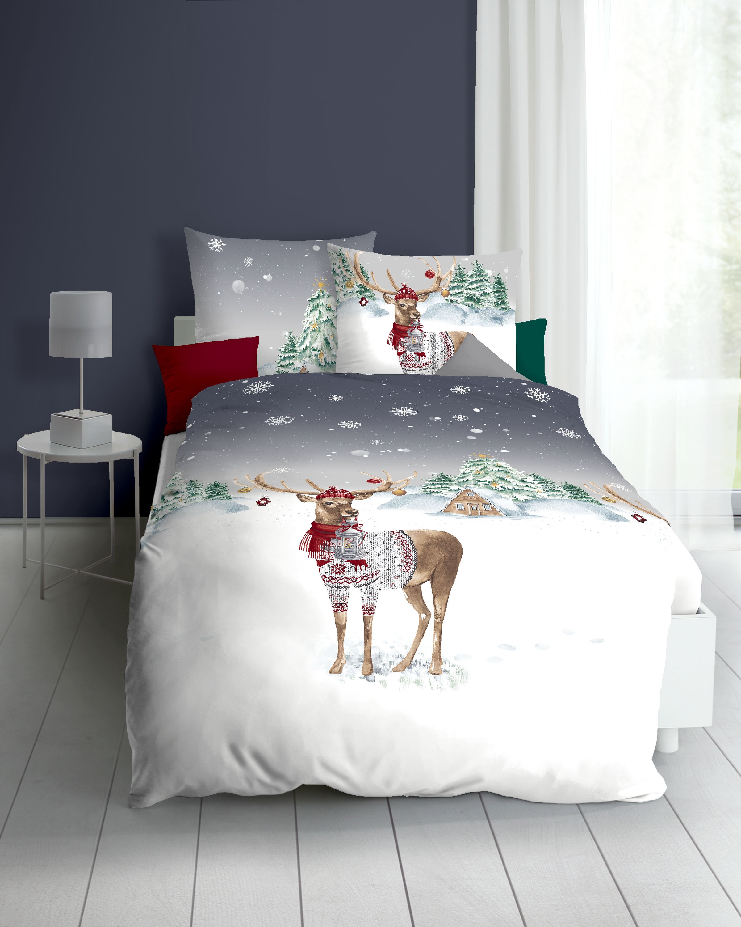 Kaeppel Bettwäsche "Weihnachtshirsch" günstig online kaufen