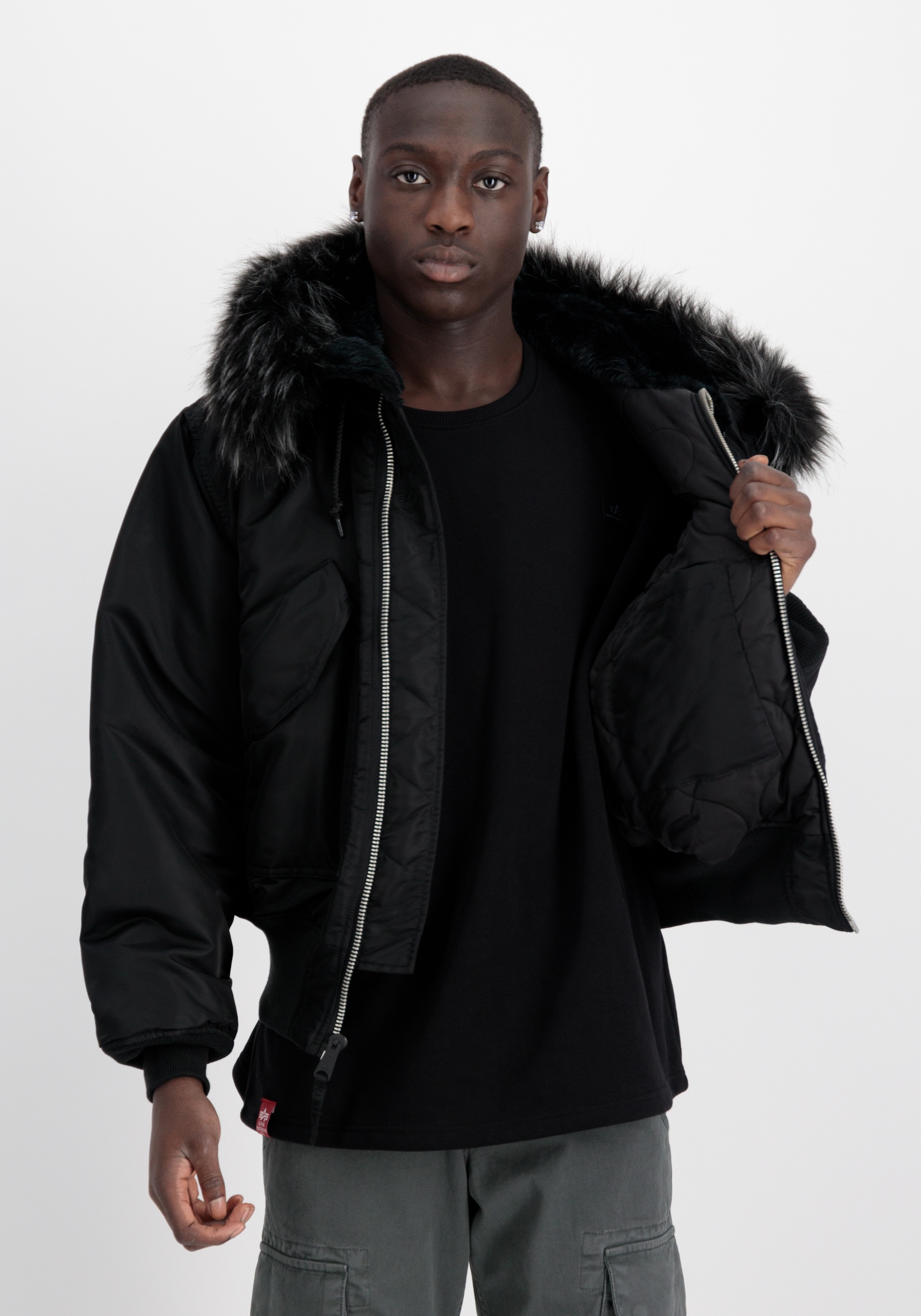 Alpha Industries Winterjacke »Alpha Industries Men - Bomber Jackets 45/P Hooded«