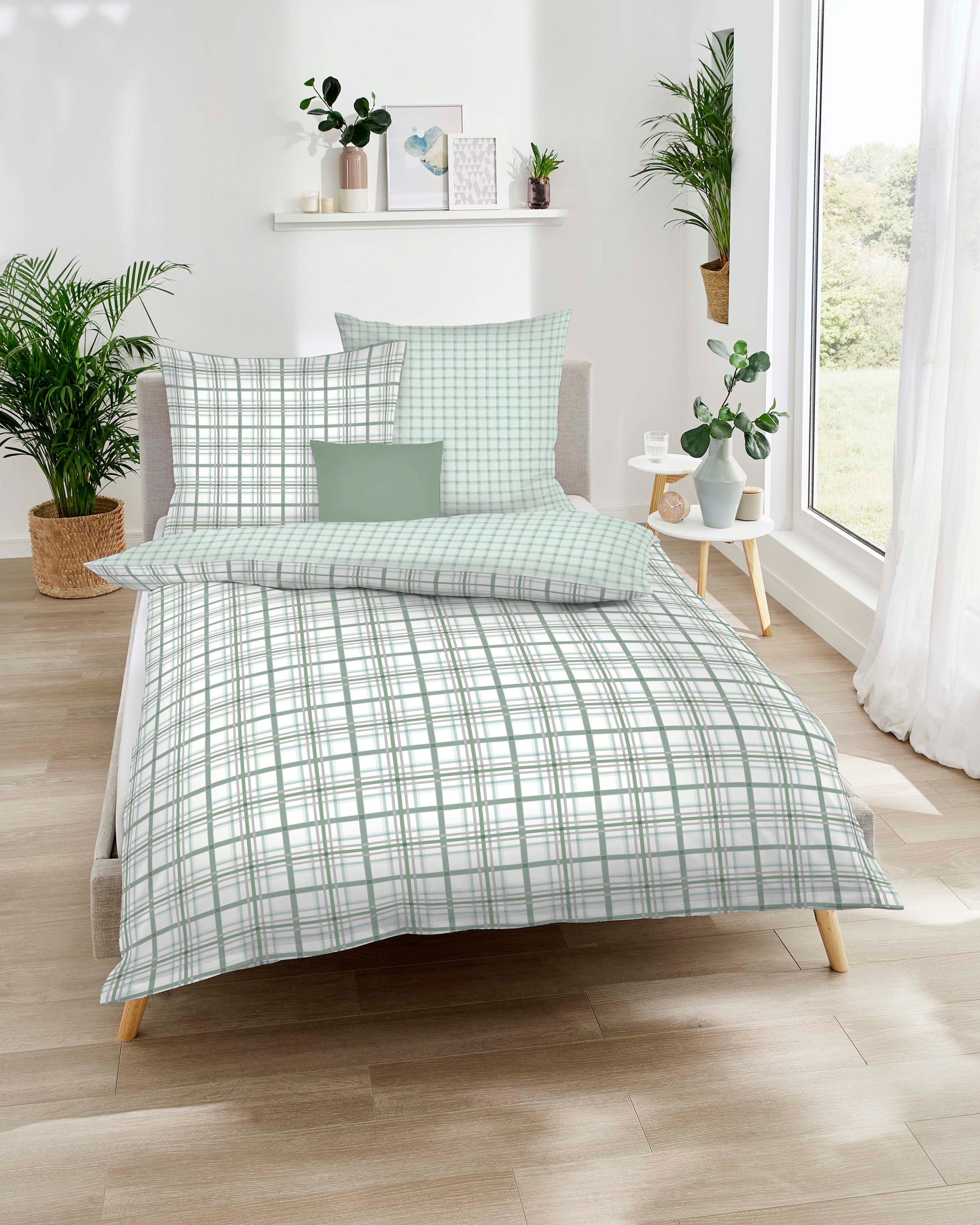 Kaeppel Wendebettwäsche "Plaid" 3 Stk. angenehm wärmend