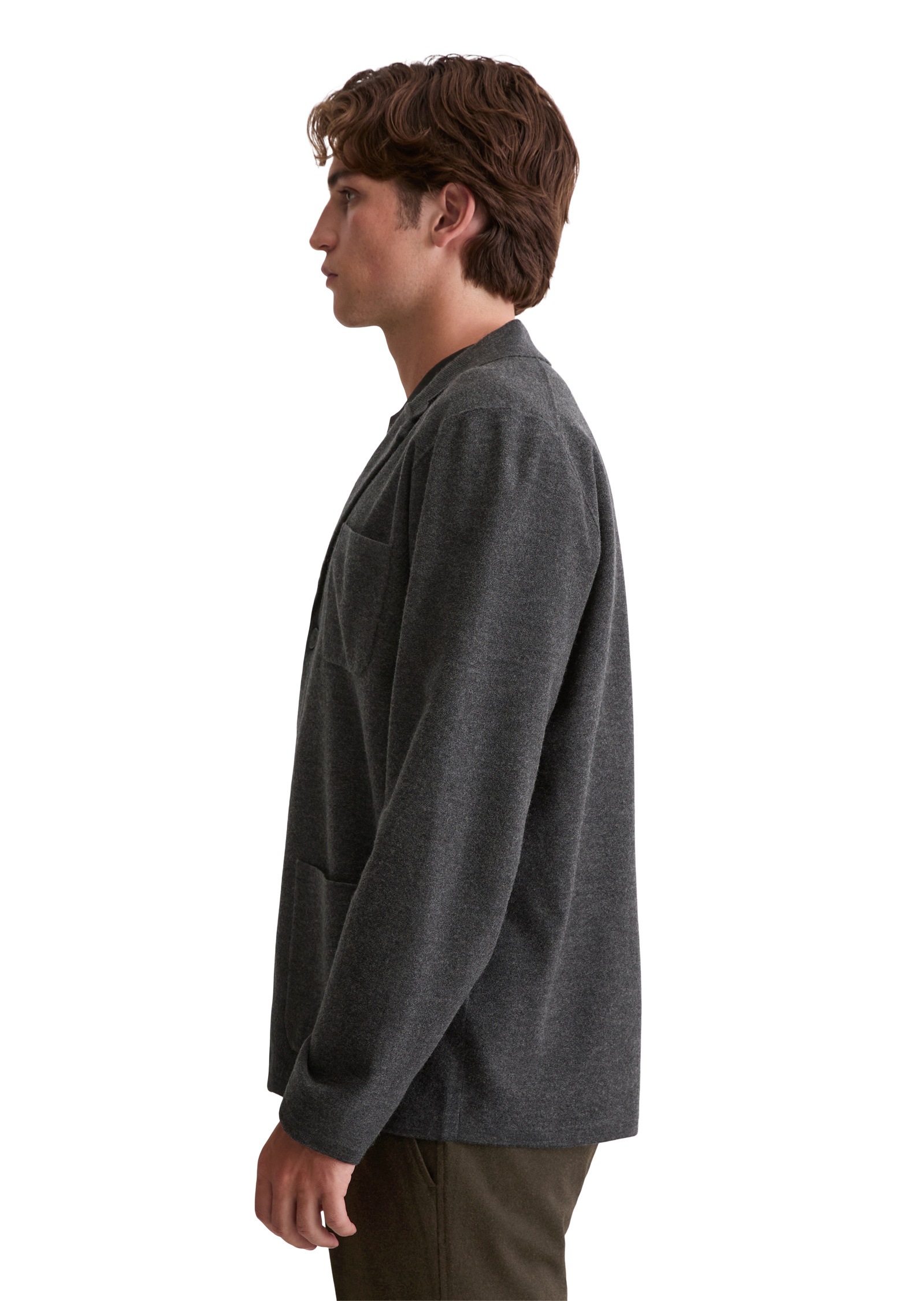 Marc OPolo Strickjacke "aus gewalktem Schurwolle-Mix" günstig online kaufen