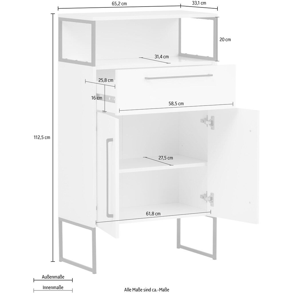 Schildmeyer Midischrank »Limone«