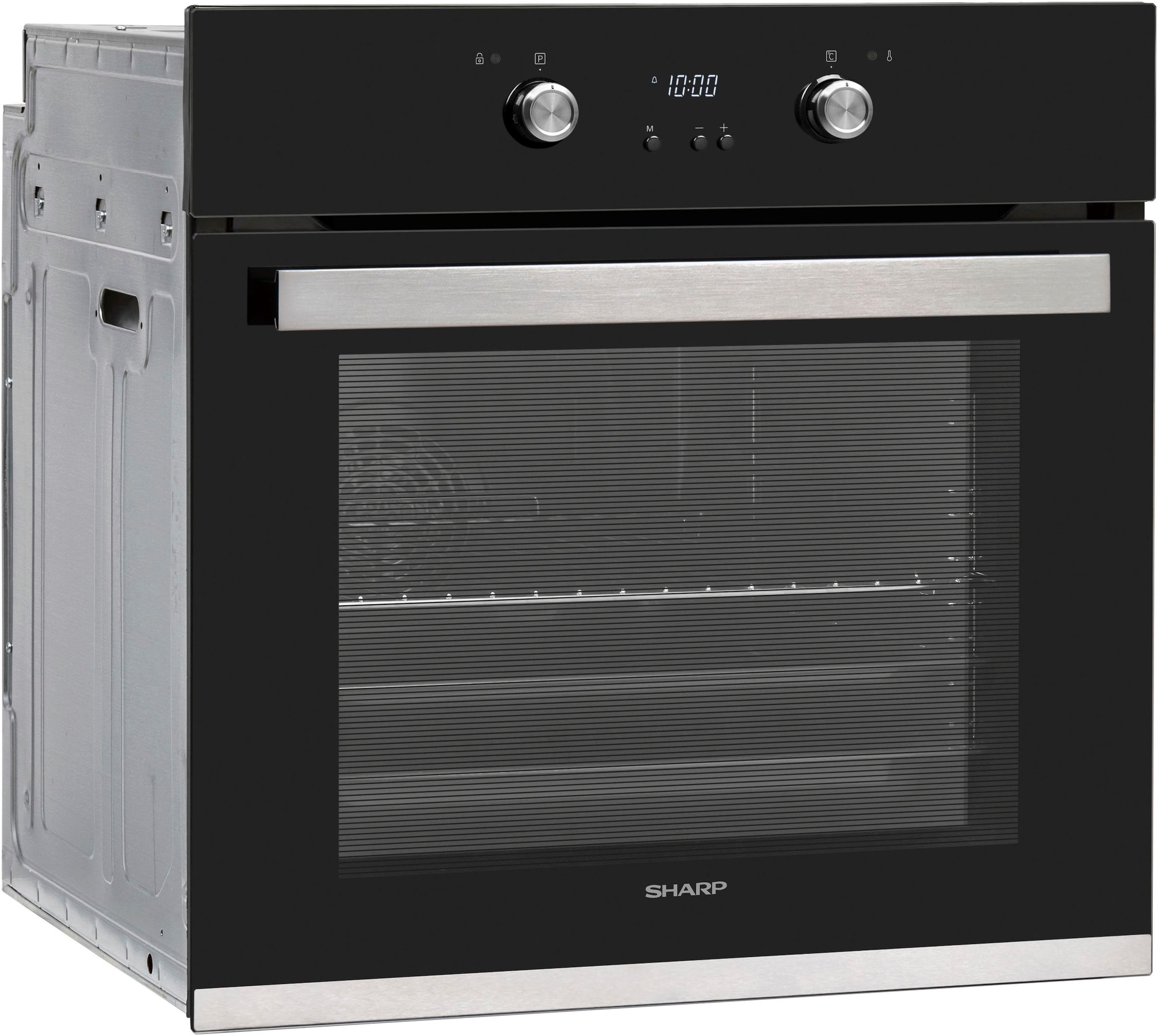 Sharp Einbaubackofen  »K-61D27BM1-FR«, Pyrolyse-Selbstreinigung