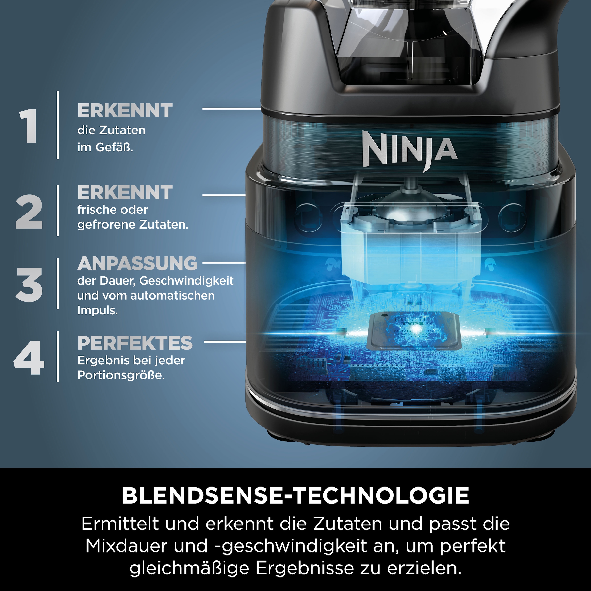 NINJA Standmixer »Detect Power Mixer Pro für Einzelportionen TB301EU«, 1200 W