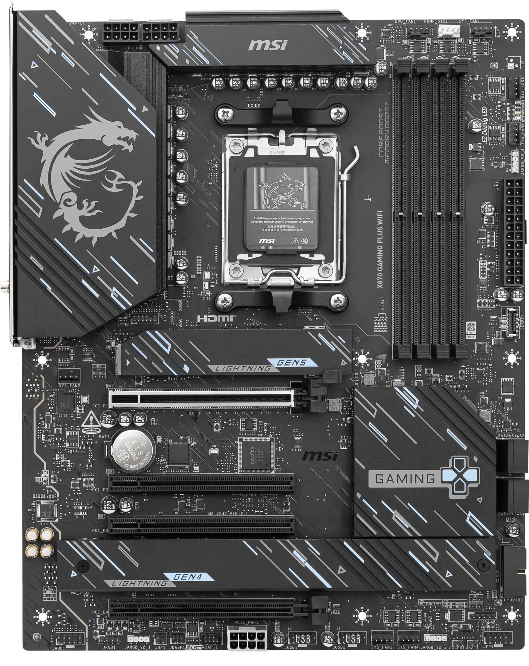 MSI Mainboard »X870 GAMING PLUS WIFI«