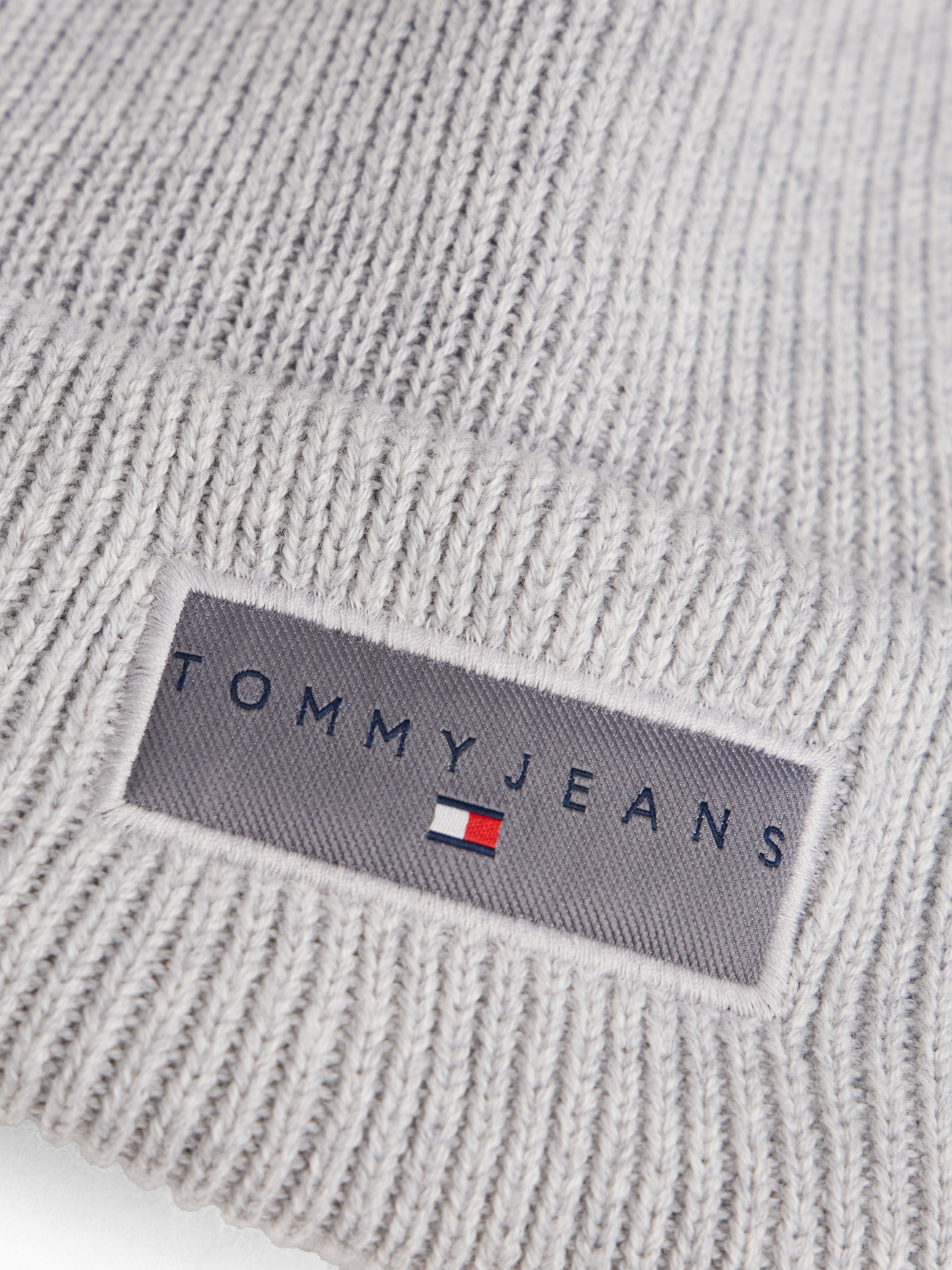Tommy Jeans Beanie »TJM LINEAR«, in Grobstrick, mit Umschlag