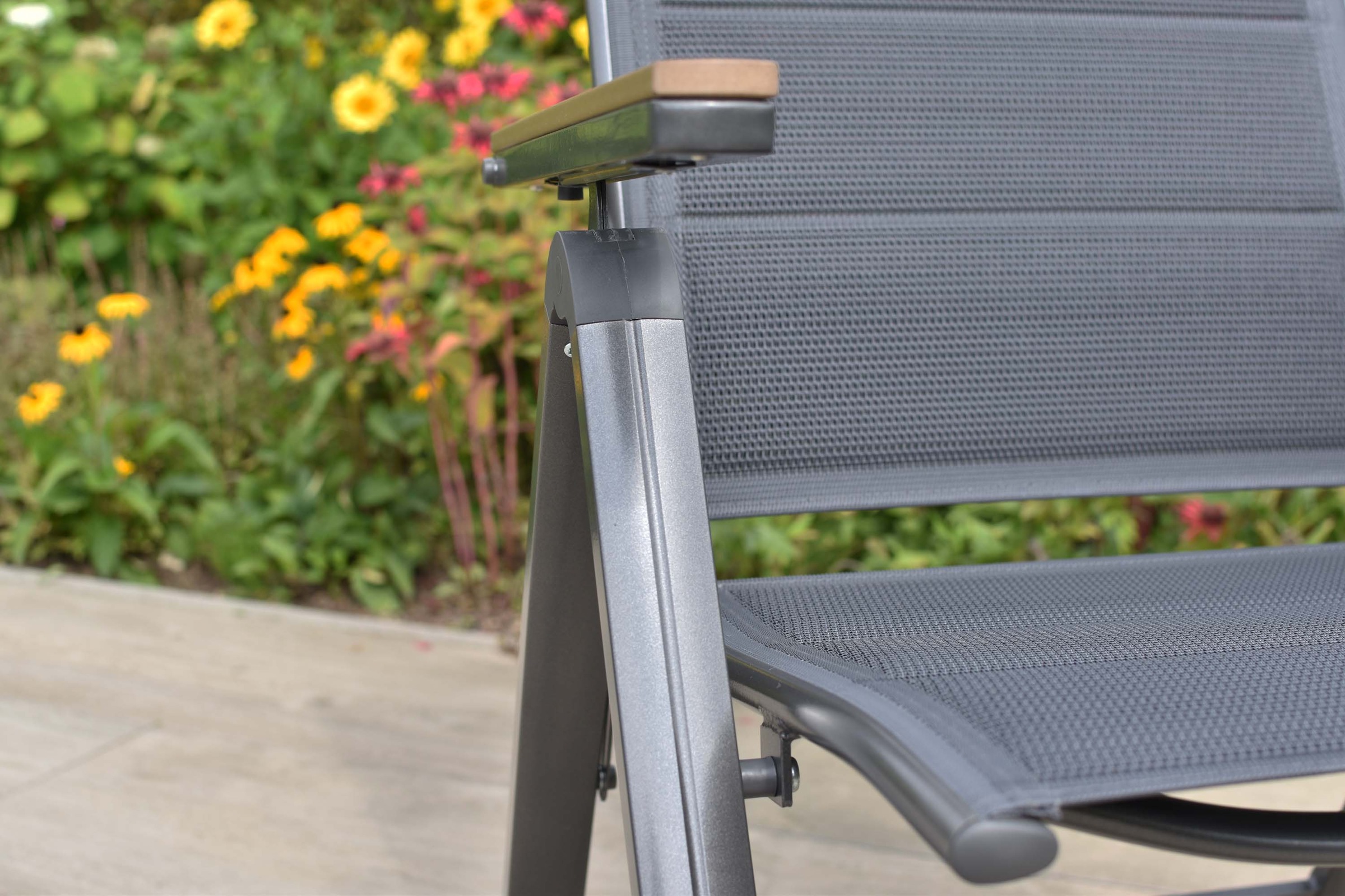 MERXX Gartensessel »Toledo« 1 Stk. tlg. schnelltrocknende Textilbespannung, Armlehnen aus Kunststoff