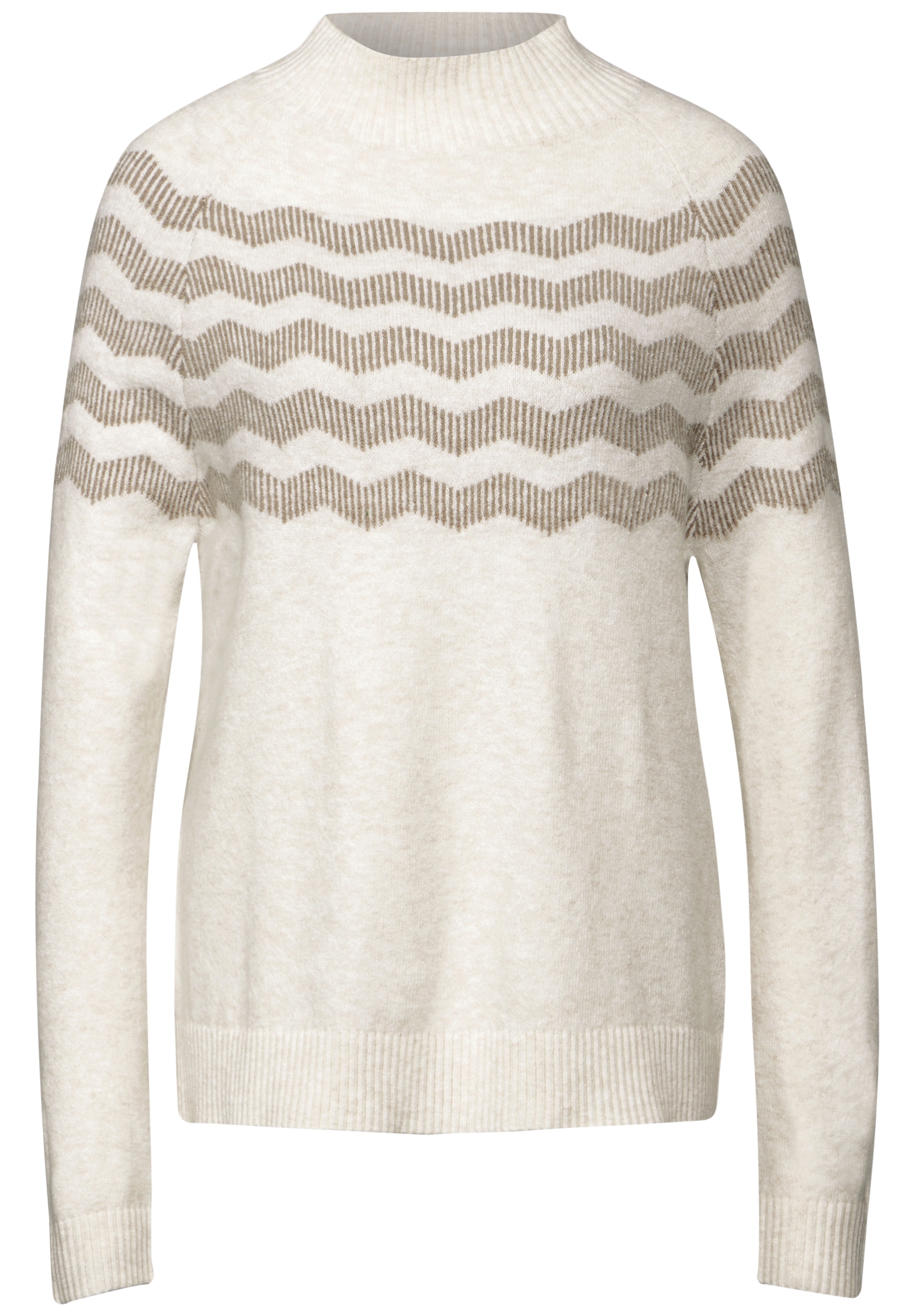 STREET ONE Strickpullover, mit Stehkragen