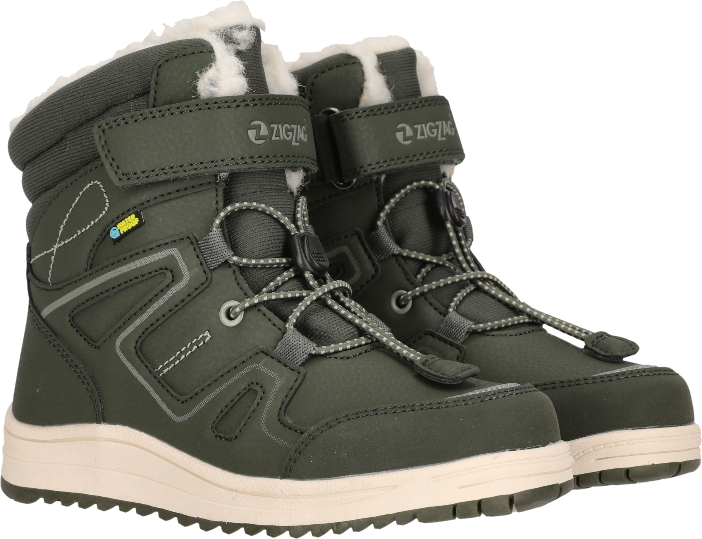 ZIGZAG Kinder Winterboots "Rincet Kids Boot WP", Gr. 25beetle, Synthetik, Textil, Schuhe, Winterstiefel,Schnürstiefel,