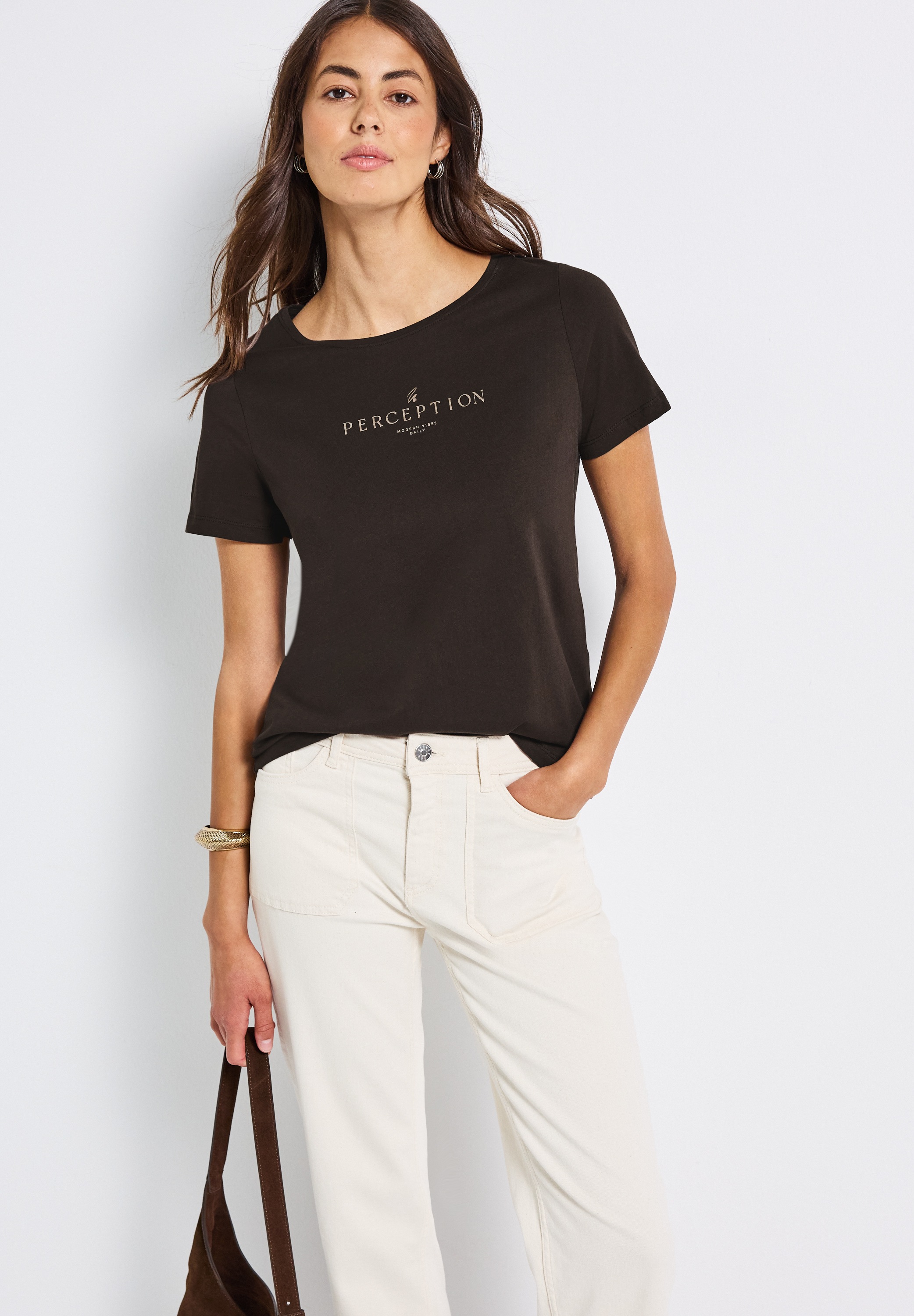 STREET ONE T-Shirt mit Wording Artwork günstig online kaufen