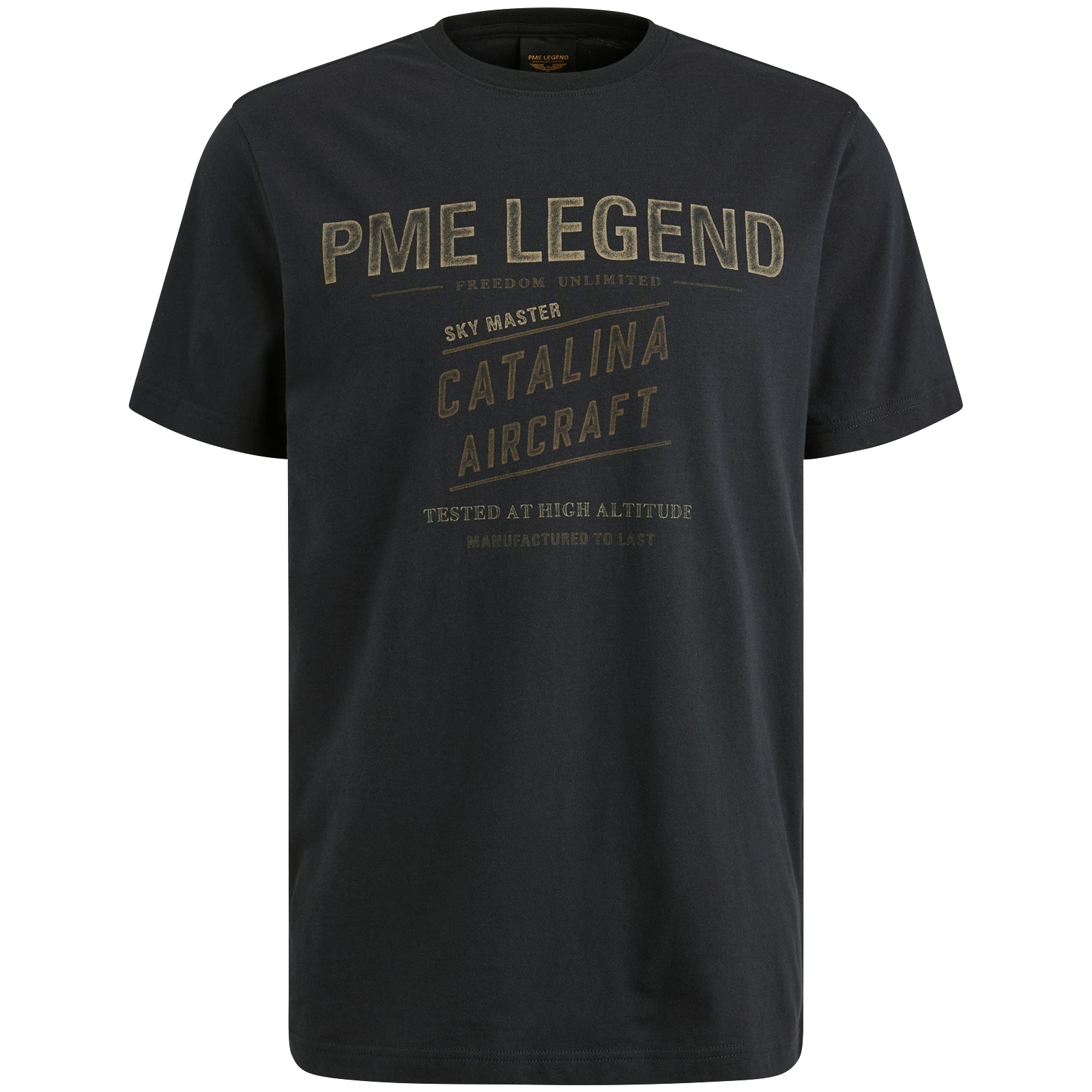 PME LEGEND T-Shirt »Short sleeve r-neck single jersey«, mit Logo-Print