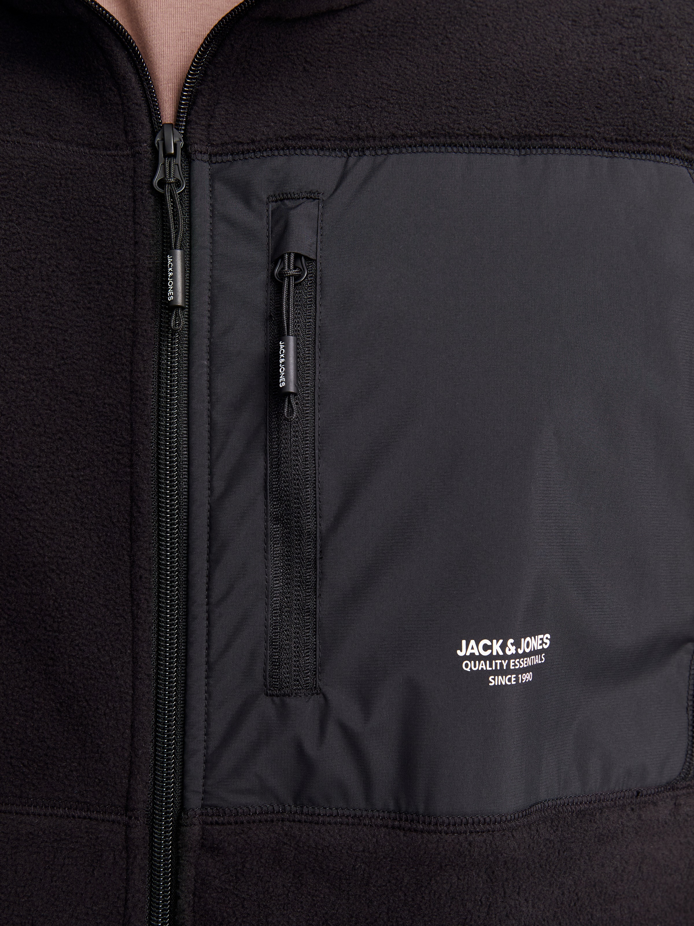 Jack & Jones PlusSize Fleecejacke »JJTHEO FLEECE JACKET PLS«, ohne Kapuze