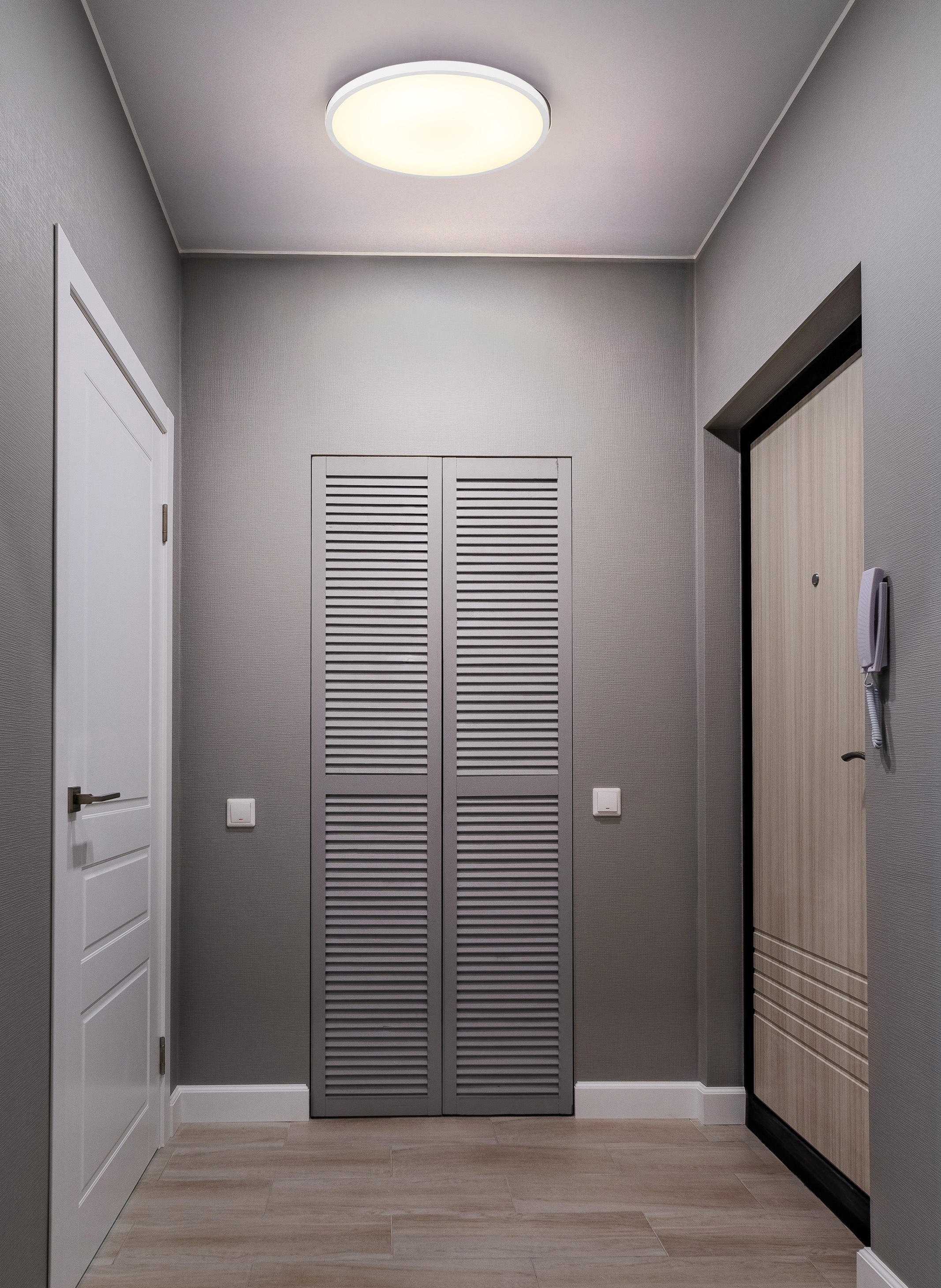 GLOBO LIGHTING Deckenleuchte »NIELSEN« LED-Modul 1 Stk. Warmweiß Deckenlampe Wohnzimmer-Leuchte Schlafzimmer-Leuchte Flur Küche