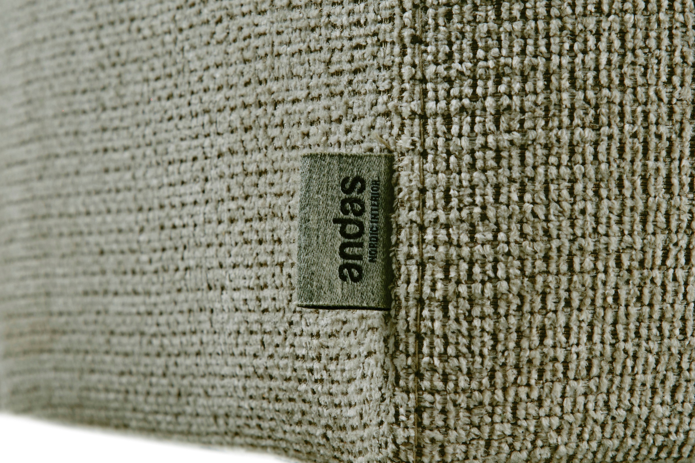 andas Ecksofa »Linkka, Breite 301 cm«, L-Form, in einem weichen Chenille-Stoff, mit Wellenunterfederung