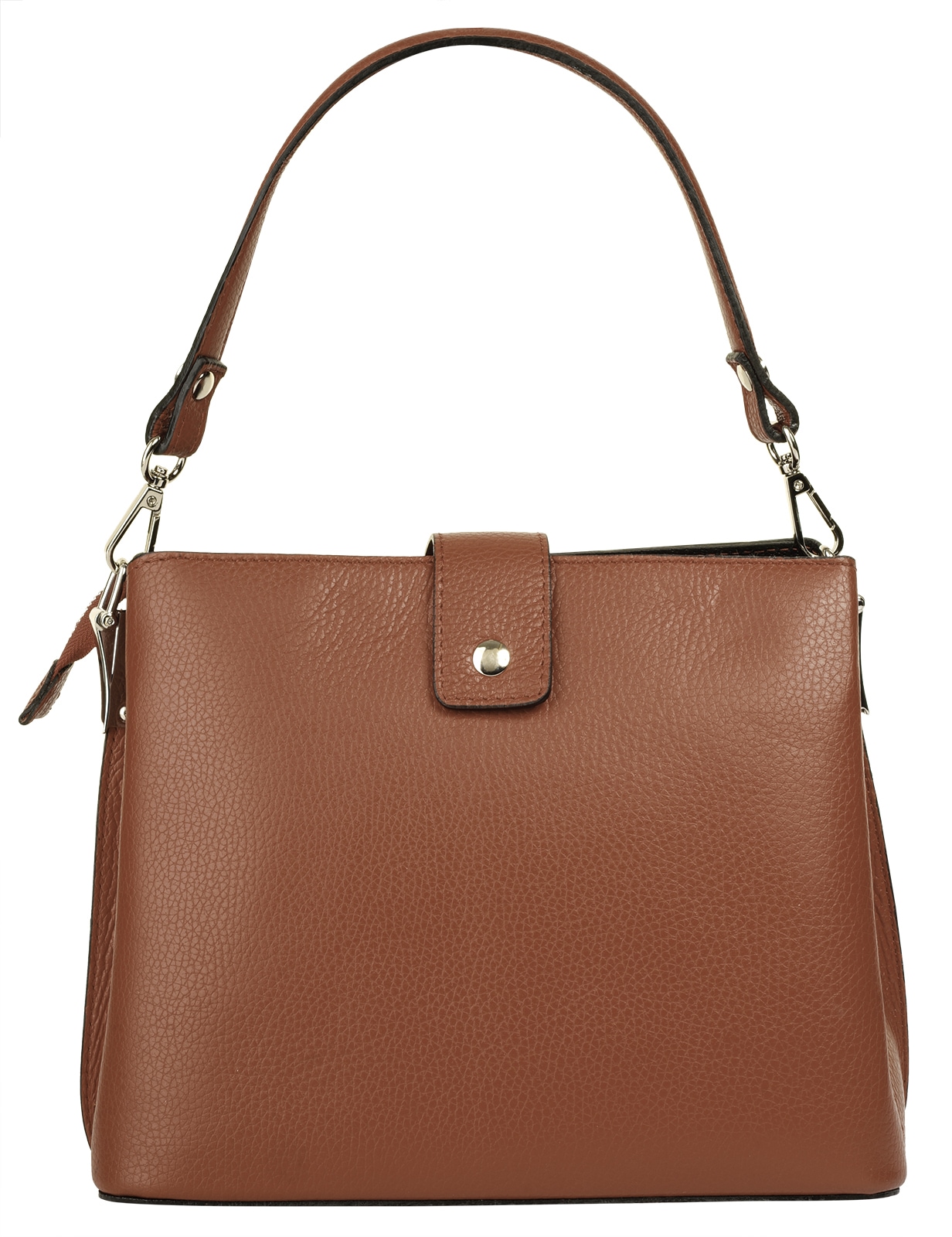 Cluty Henkeltasche, echt Leder, Made in Italy