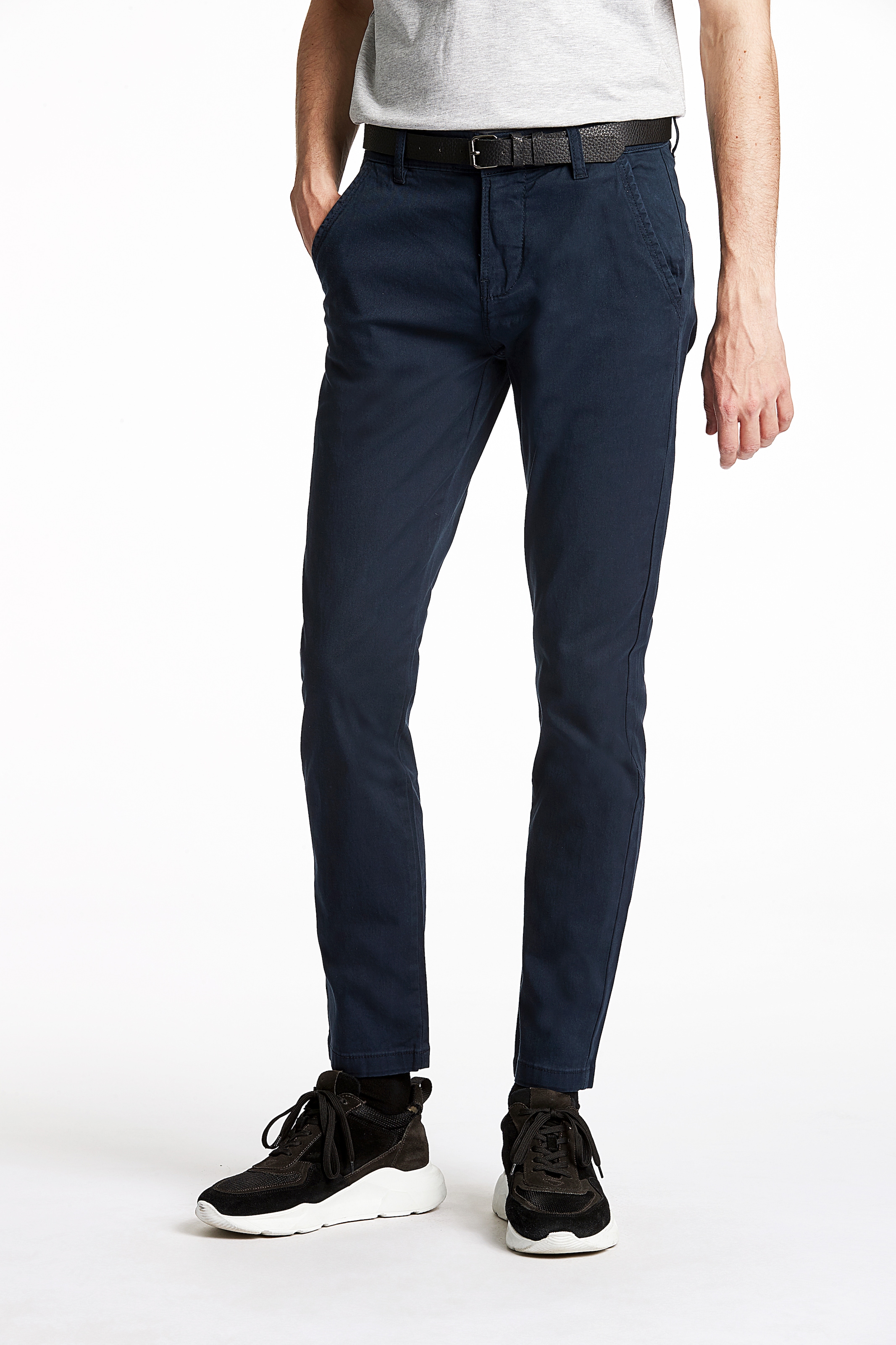 LINDBERGH Chinohose mit Gürtel und Stretch günstig online kaufen