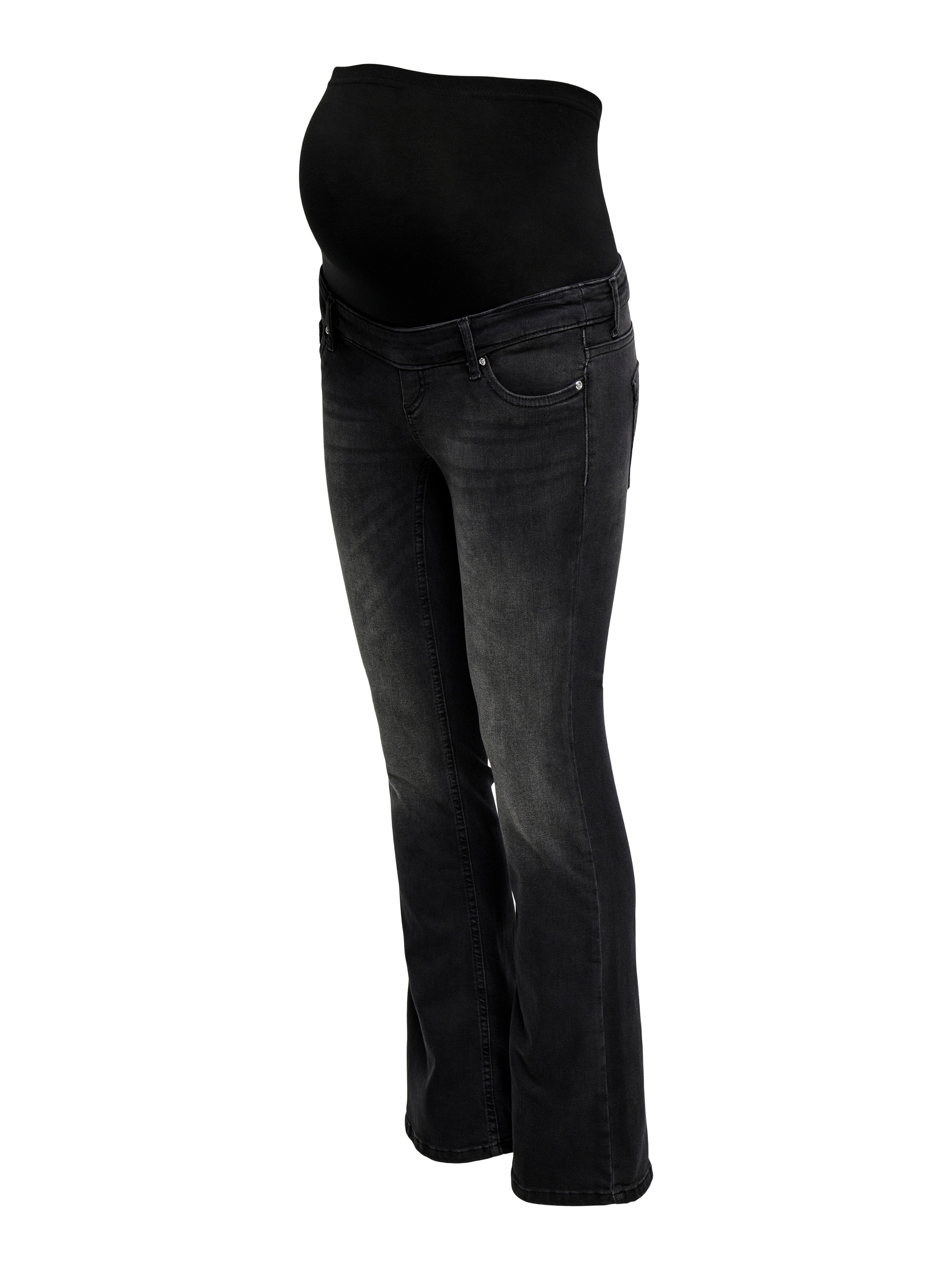 Thumbnail - ONLY MATERNITY Bootcut-Jeans "OLMBLUSH MID WAIST FLARED DNM BOX NOOS"