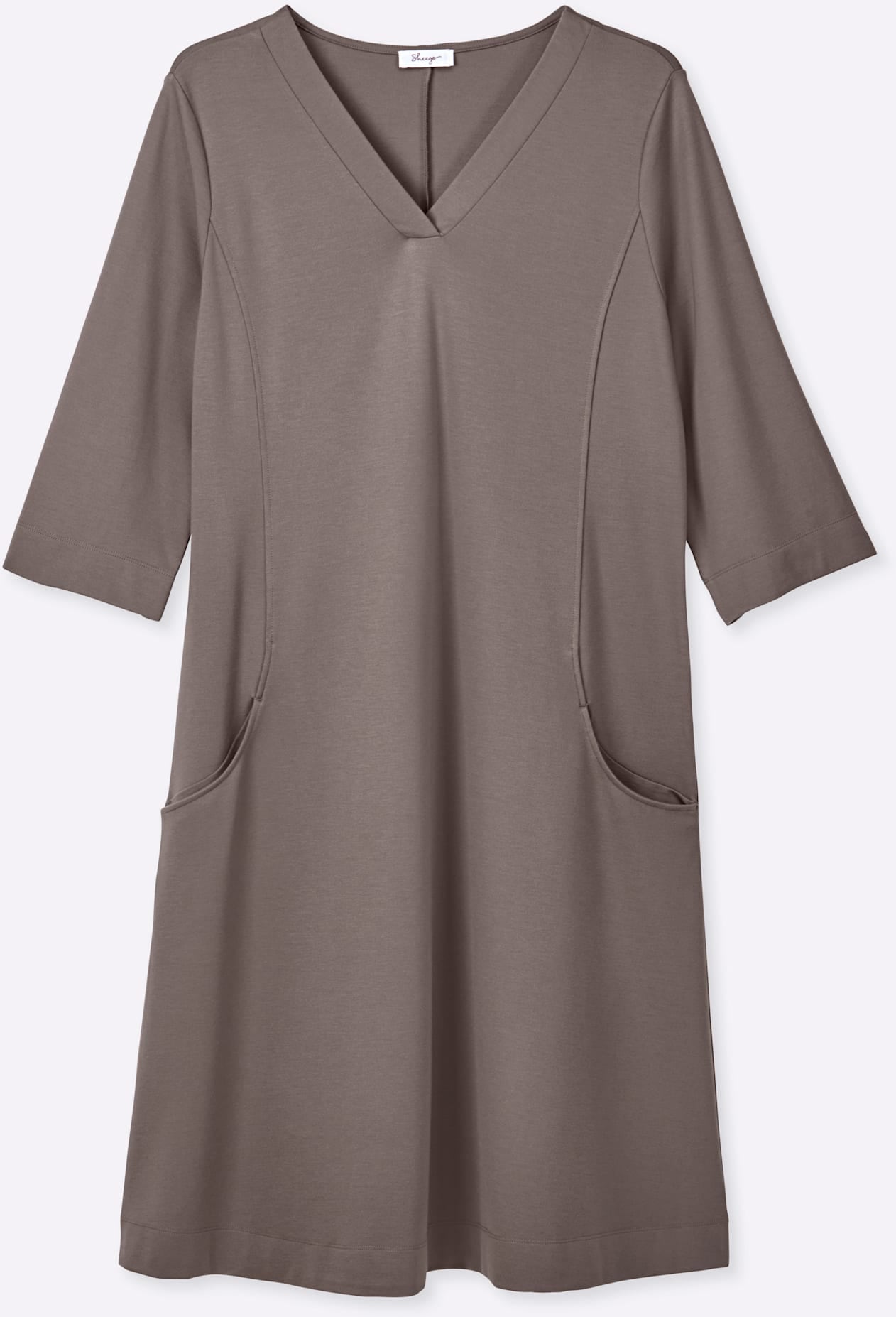 Sheego Jerseykleid »Kleid« Nahttasche