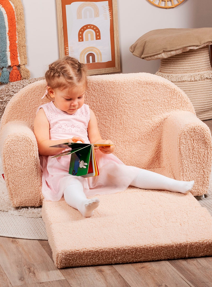 Knorrtoys® Sofa »Soft, plush beige«, für Kinder; Made in Europe