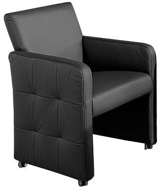 exxpo - sofa fashion Esszimmersessel "Barista, Loungesessel auf Rollen mit günstig online kaufen