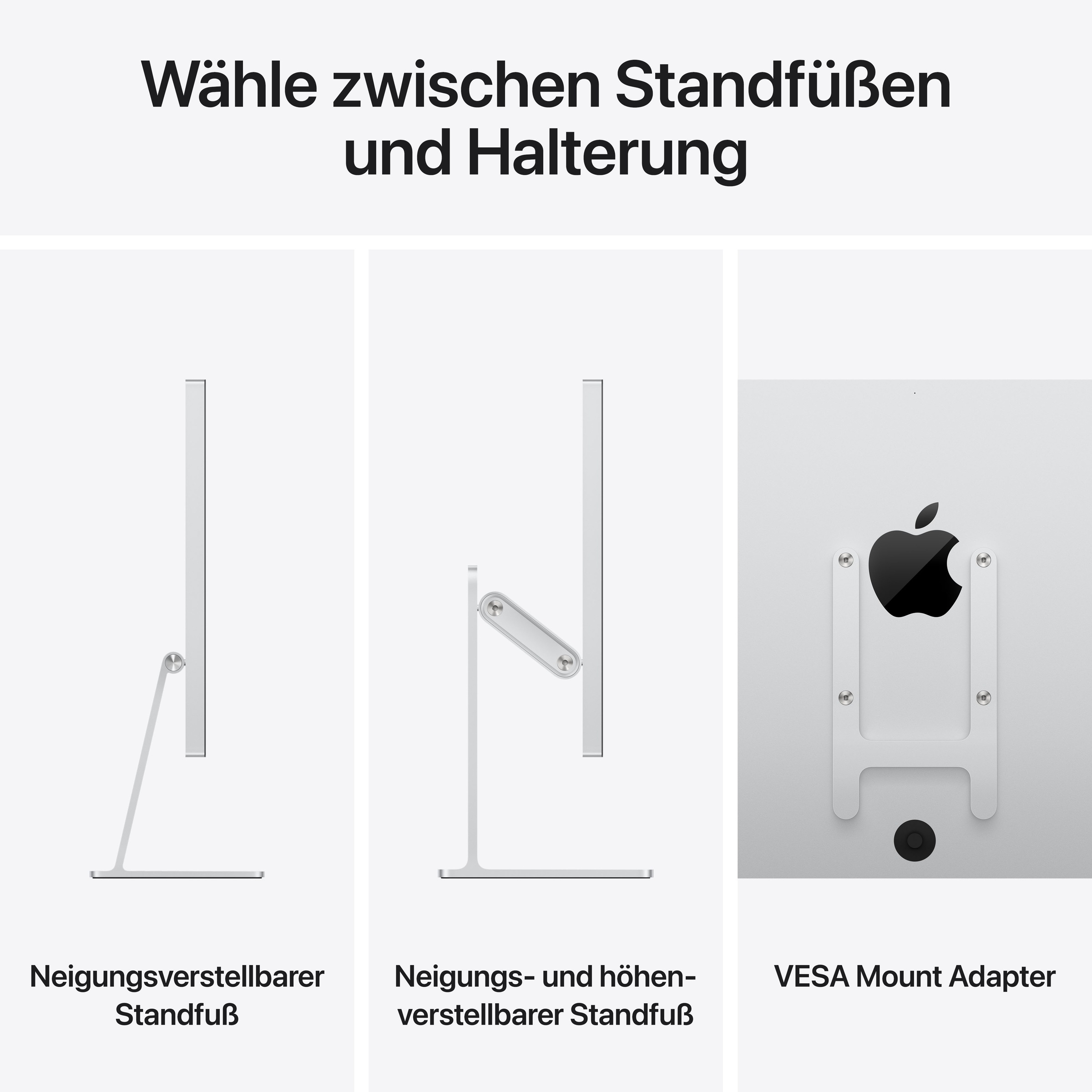 Apple LED-Monitor »Studio Display« 68,29 cm/27 ″  5120 x 2880 px 5K 60 Hz Standard Glas - neigungsverstellbarer Fuß