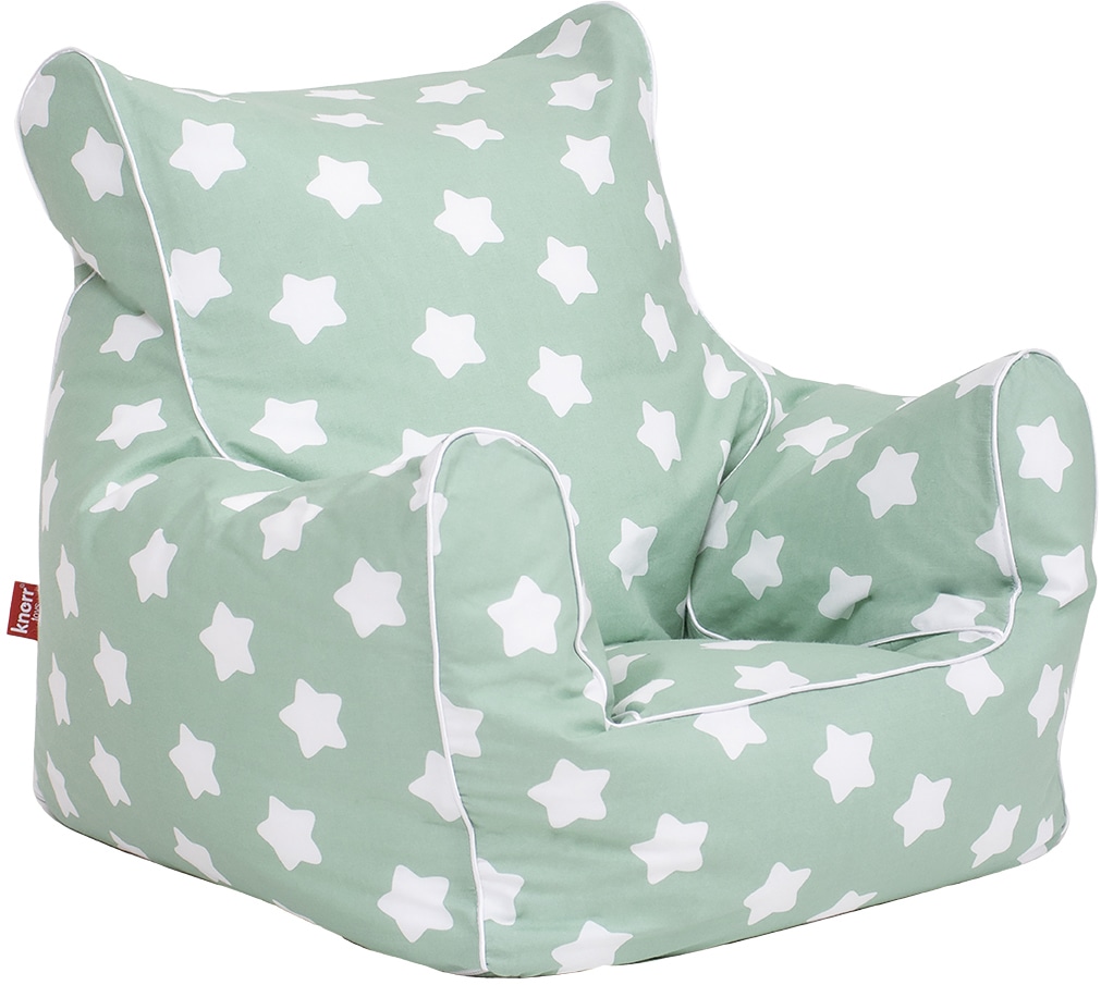 Knorrtoys® Sitzsack »Green White Stars«, für Kinder; Made in Europe kaufen  | BAUR