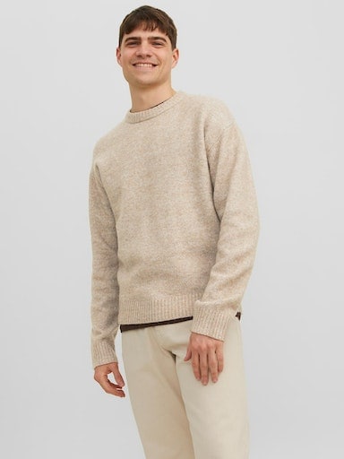 Jack & Jones Rundhalspullover "JOROLLIE KNIT CREW NECK SN"