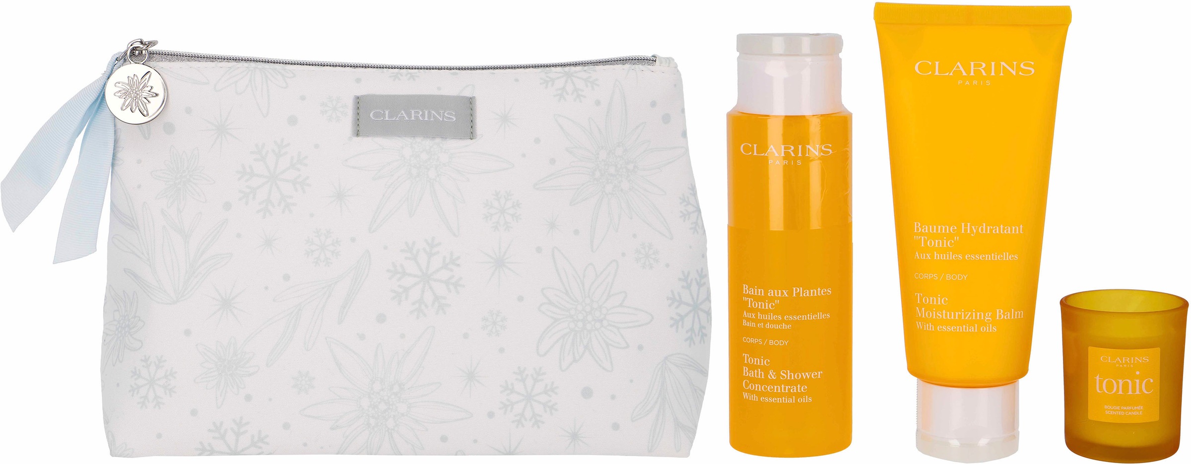 Clarins Gesichtspflege-Set "Aroma Ritual" mit praktischer Tasche