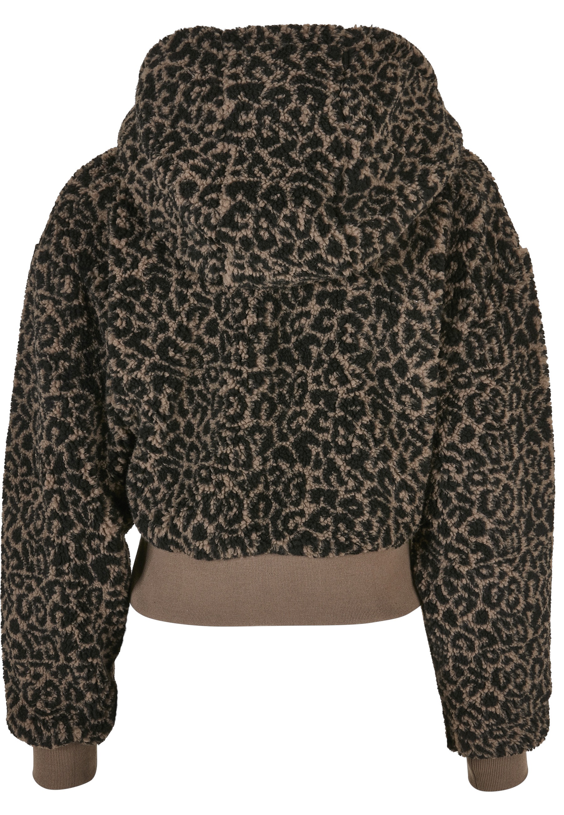 URBAN CLASSICS Langmantel »Urban Classics Damen Ladies Short Oversized AOP Sherpa Jacket« 1 Stk.