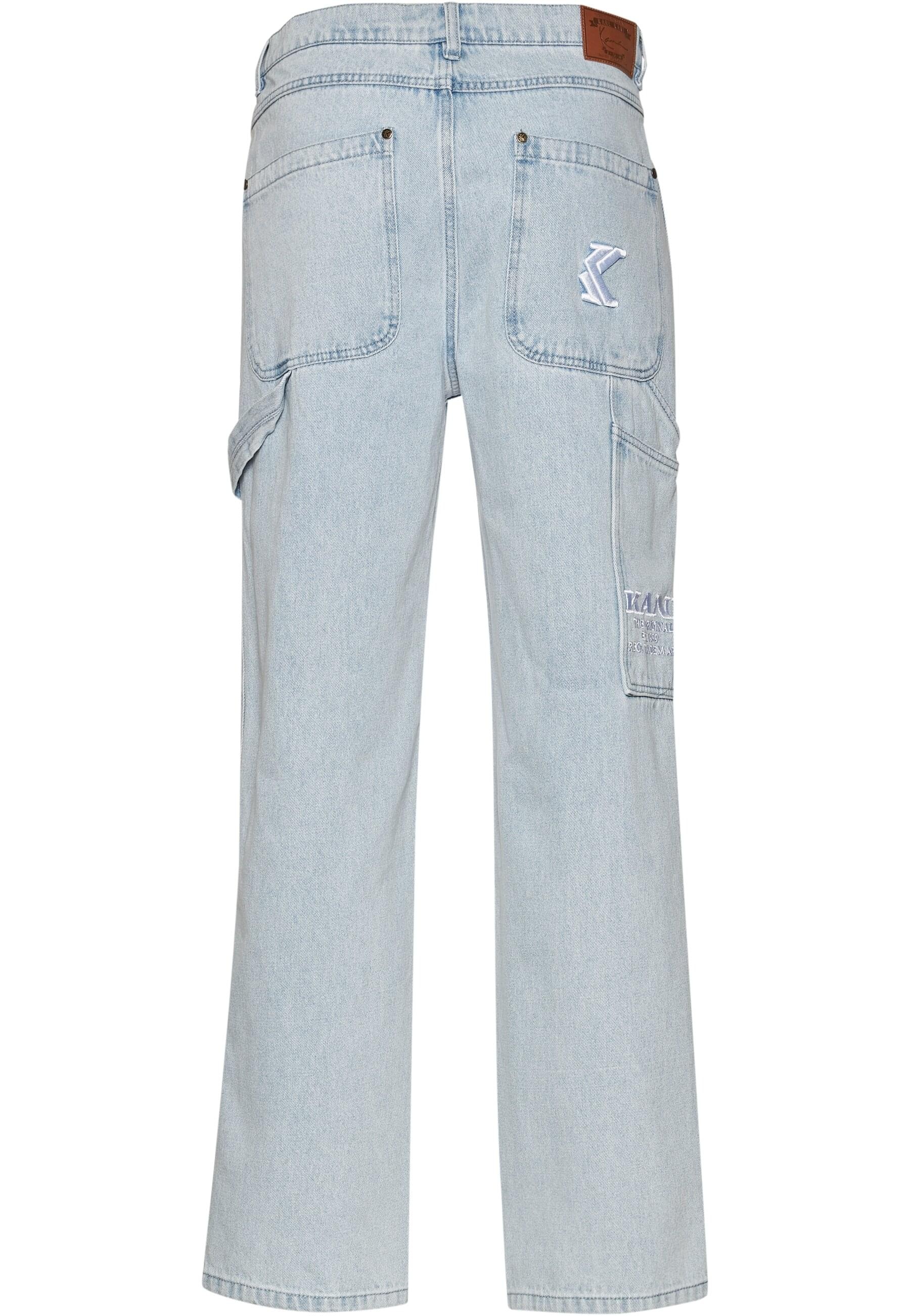Karl Kani Bequeme Jeans »Karl Kani Herren Og Baggy Workwear Logo Print Denim«