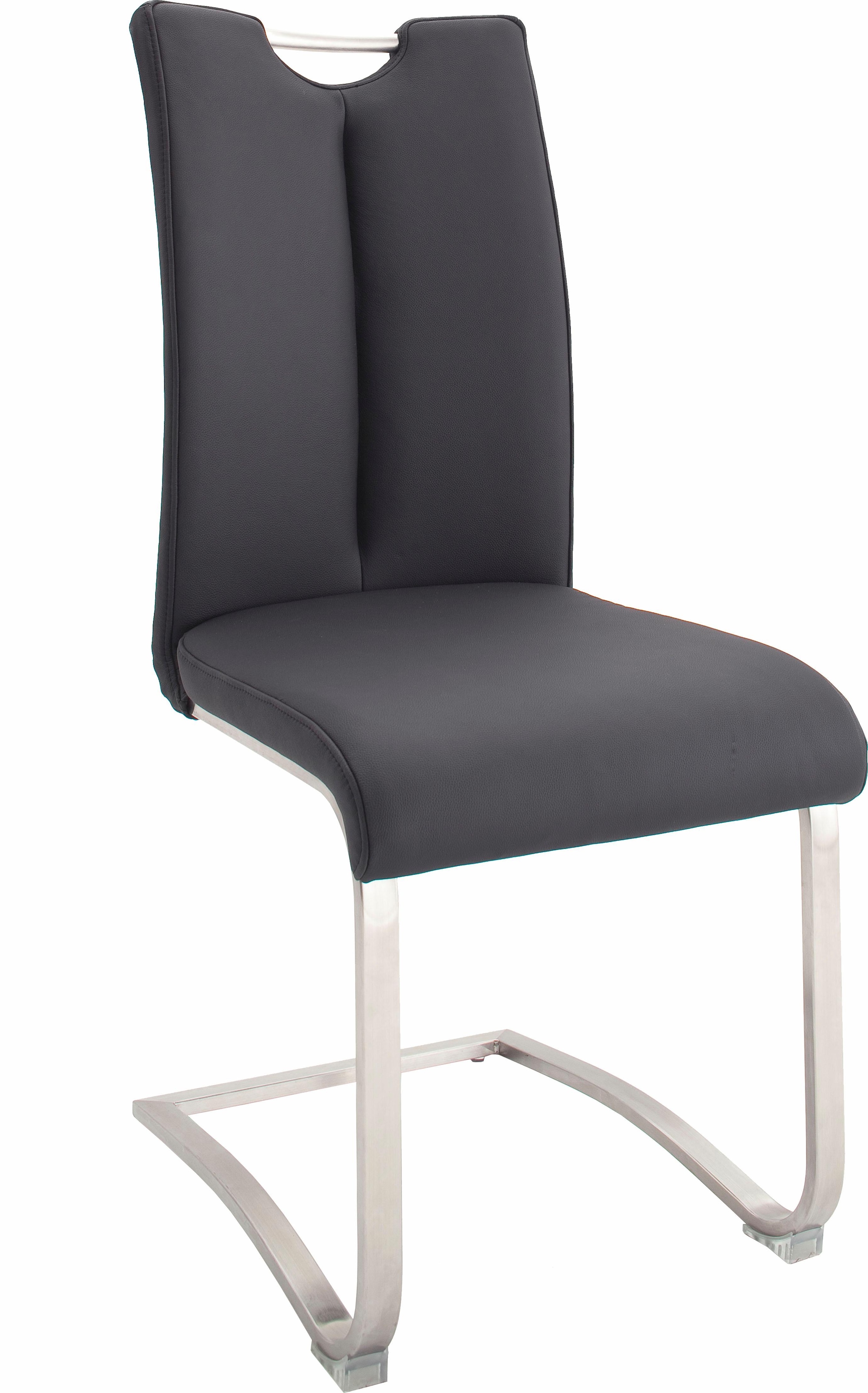 MCA furniture Freischwinger »Artos«, (Set), 2 St., Leder, Stuhl mit Echtlederbezug, bis 140 Kg belastbar