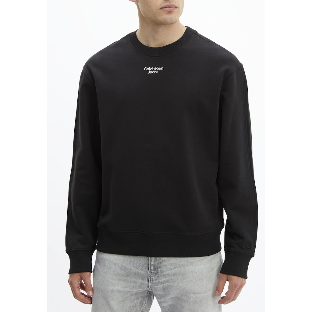 Calvin Klein Jeans Sweatshirt »STACKED LOGO CREW NECK«