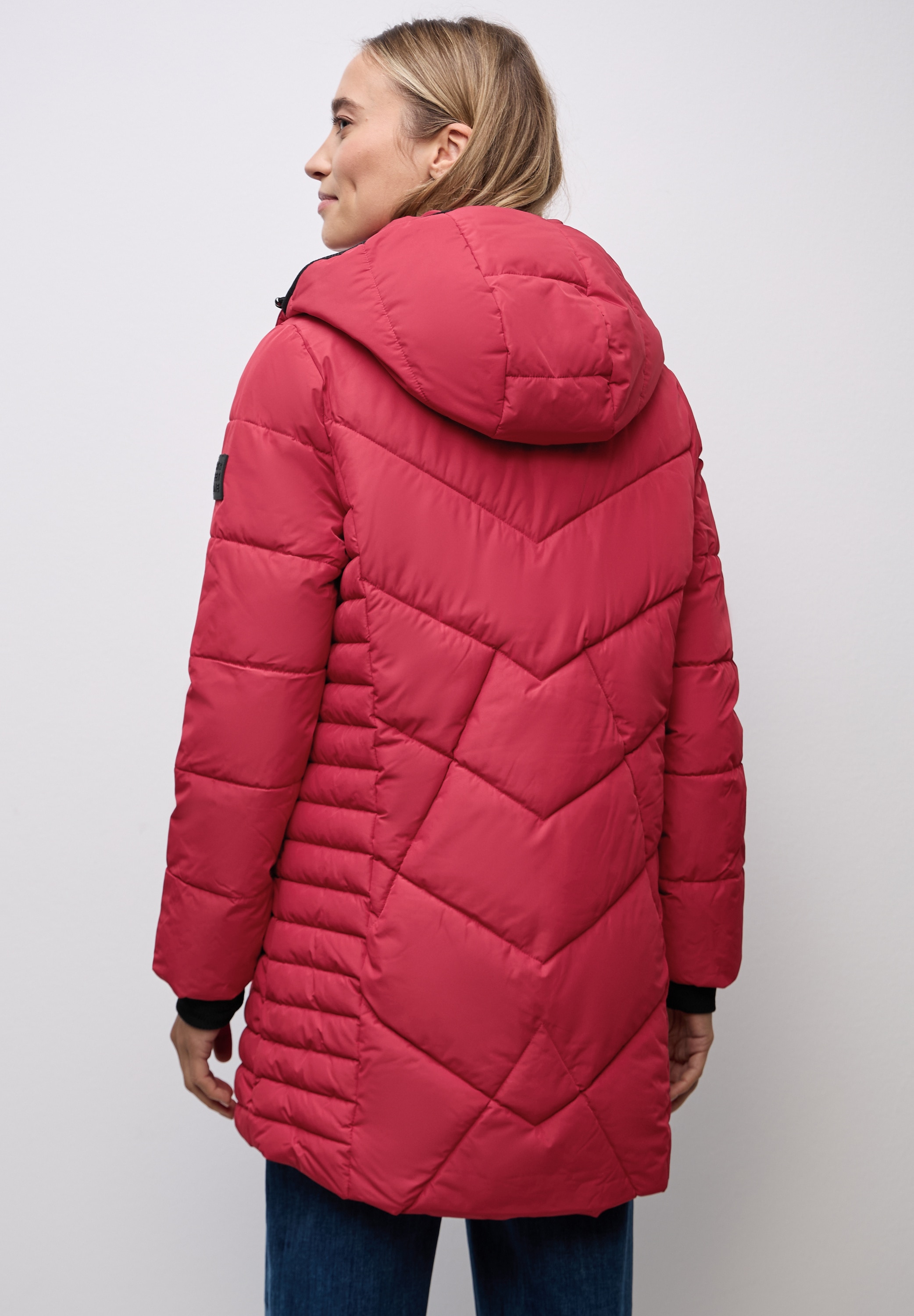 STREET ONE Steppmantel mit abnehmbarer Kapuze