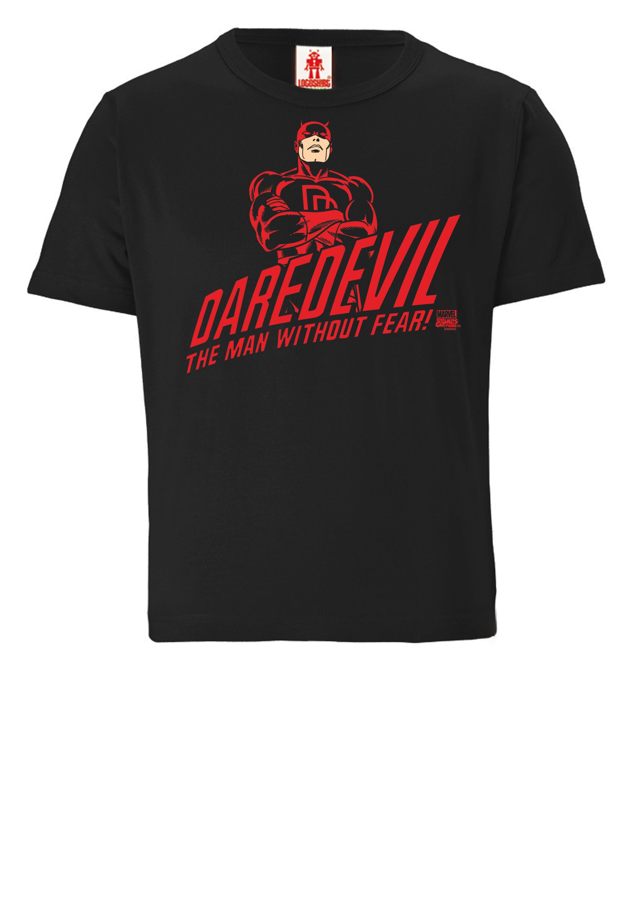 LOGOSHIRT T-Shirt »Marvel - Daredevil - Man Without Fear«, mit coolem Daredevil-Print