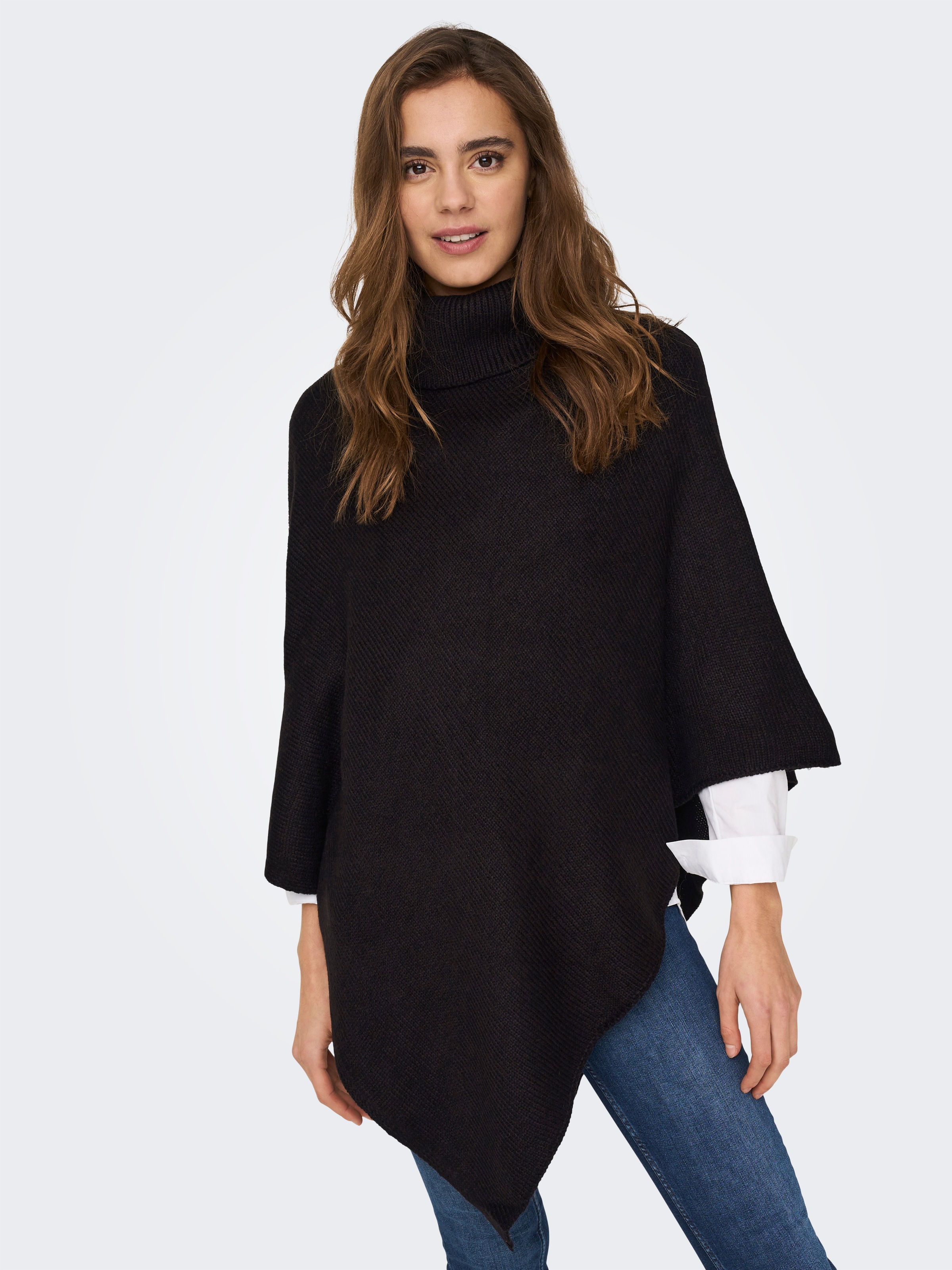 ONLY Strickponcho "ONLNICOYA L/S PONCHO EX KNT" günstig online kaufen