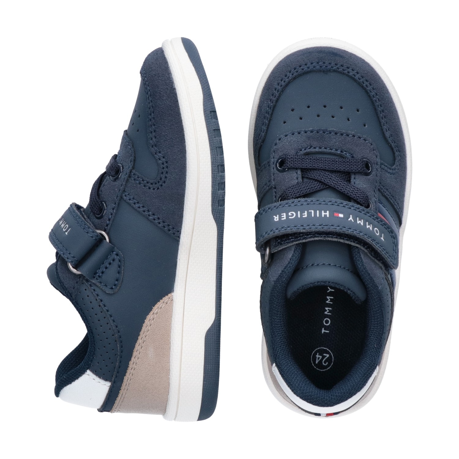Tommy Hilfiger Sneaker, Retro Sneaker, Klettschuh mit Gummizug