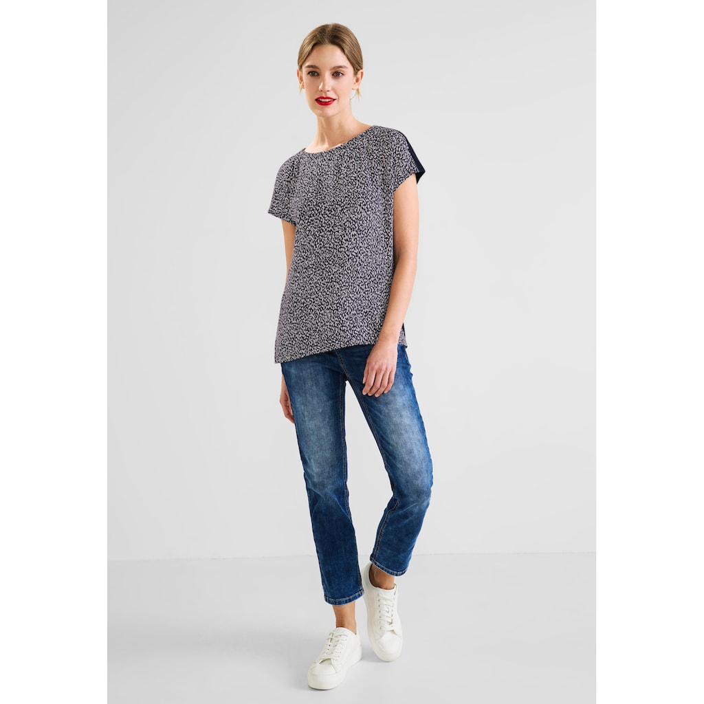 STREET ONE T-Shirt, mit Minimal Muster