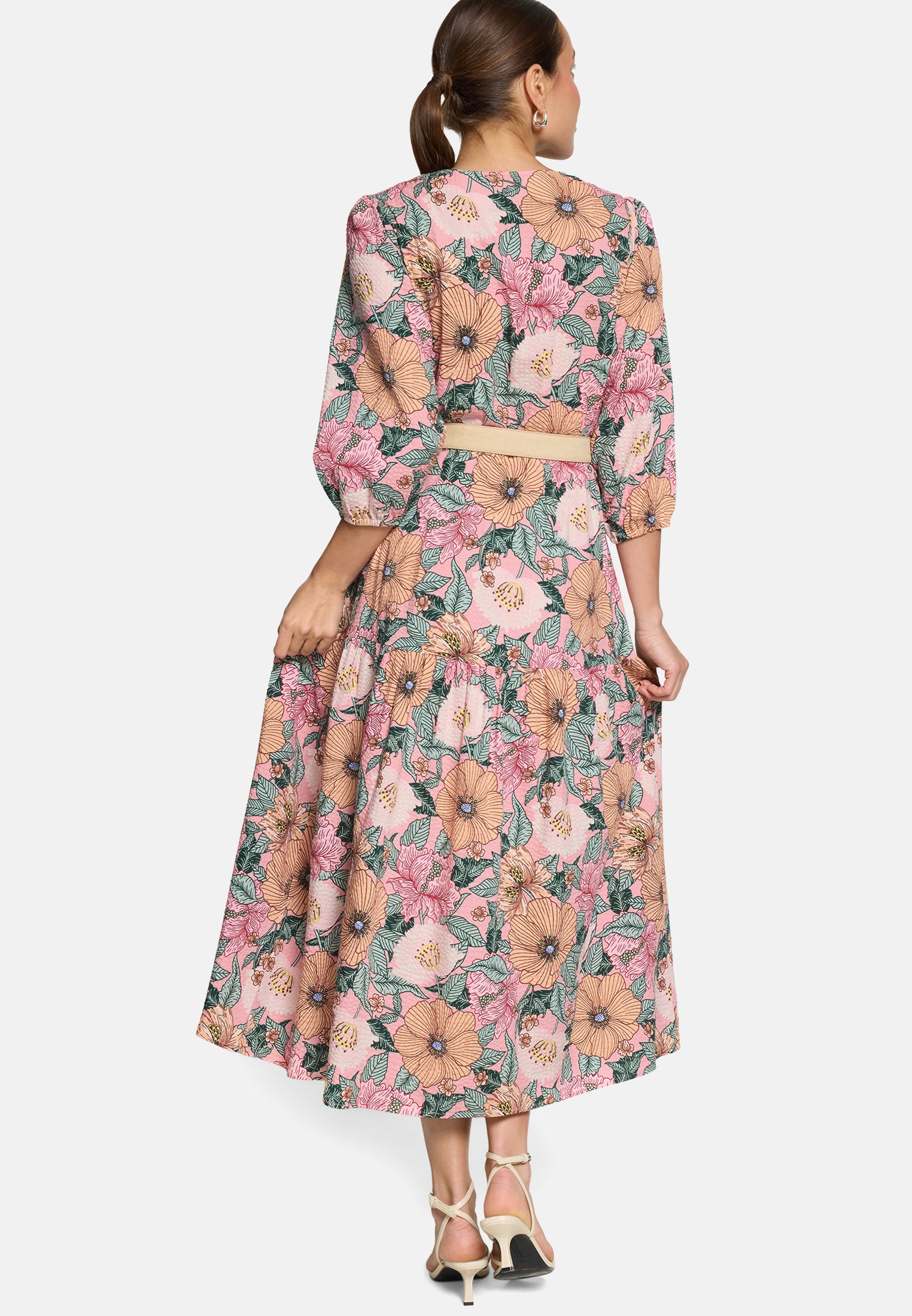 Zero Maxikleid »Damen mit Blumenprint« Ohne Tasche Gürtel
