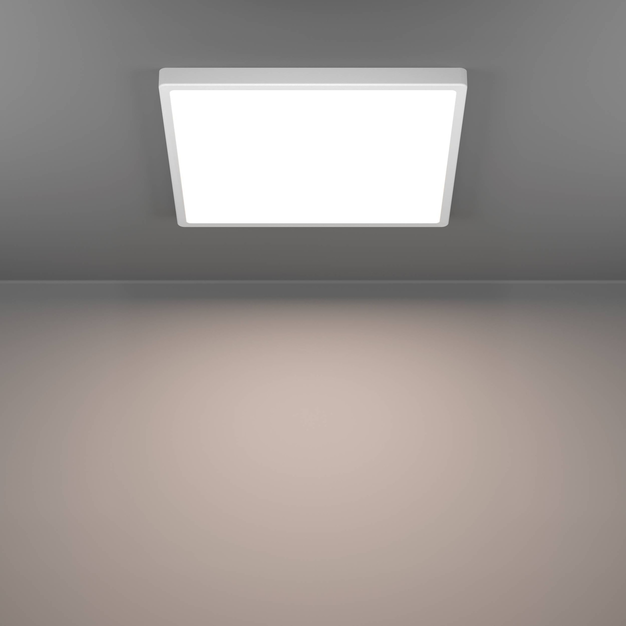 EGLO Aufbauleuchte »Fueva 6 Deckenleuchte, Aufbaulampe, Deckenbeleuchtung, Kunststoff« LED-Modul 1 Stk. Kaltweiß | Neutralweiß | Warmweiß Aufbauleuchte - L39 x B39 x H2,5 cm - weiß - 17,5W inkl.