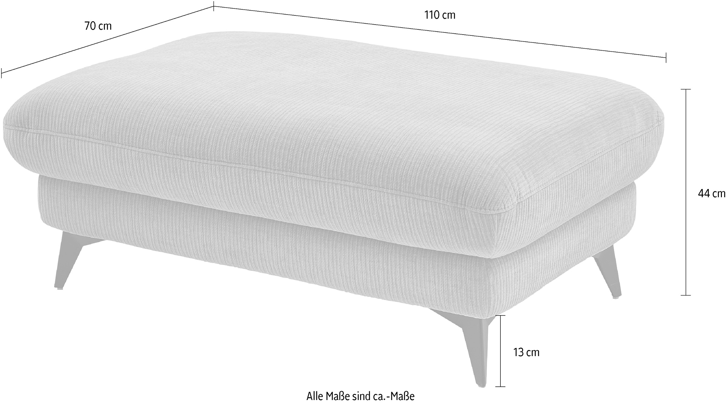 Die PlanBar Hocker »MP-IN23149«, Hochwertige Kaltschaumpolsterung, stylische Metallfüße